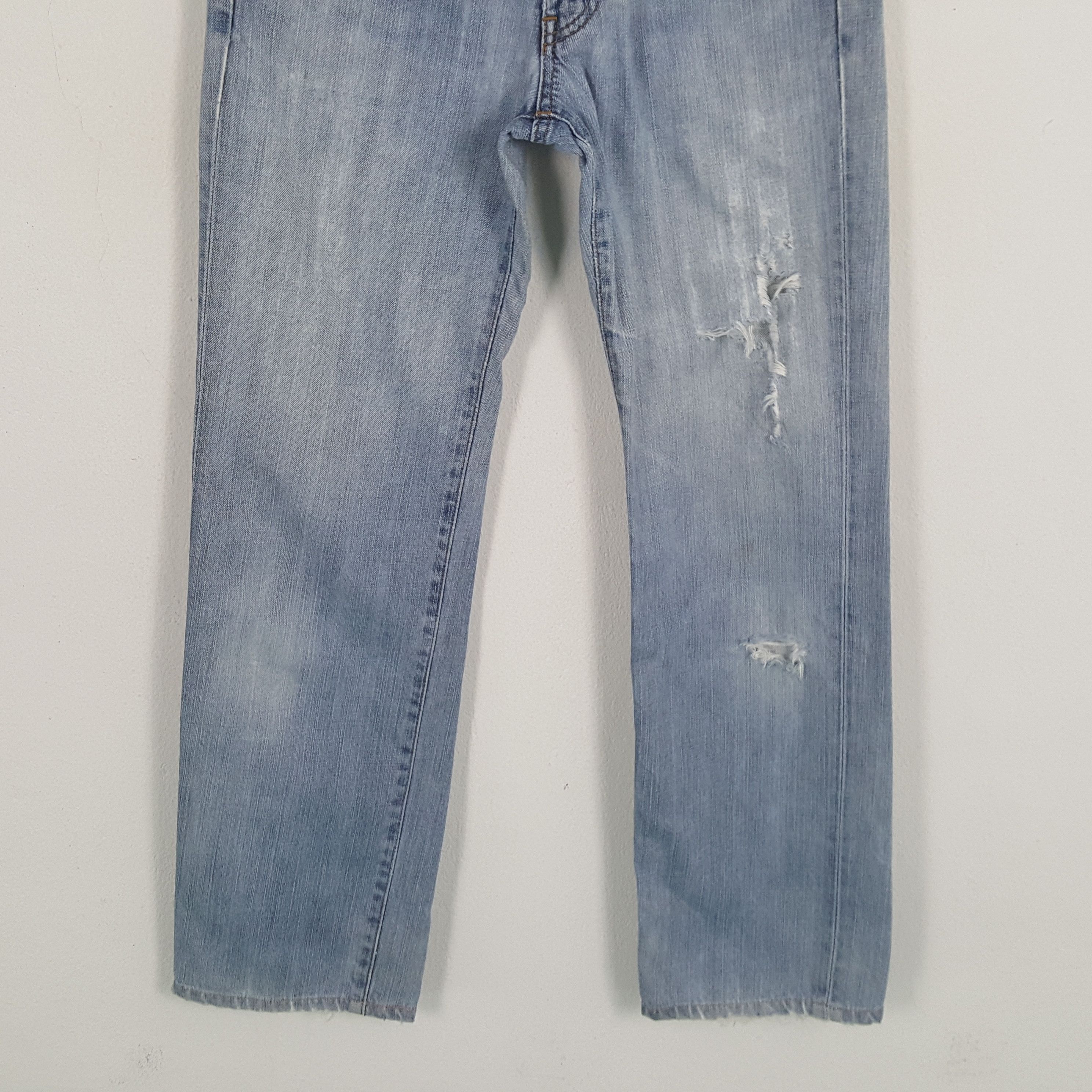 Edwin × Vintage Vintage EDWIN American Punk Style Distressed Denim Jean Size US 28 / EU 44 - 3 Thumbnail