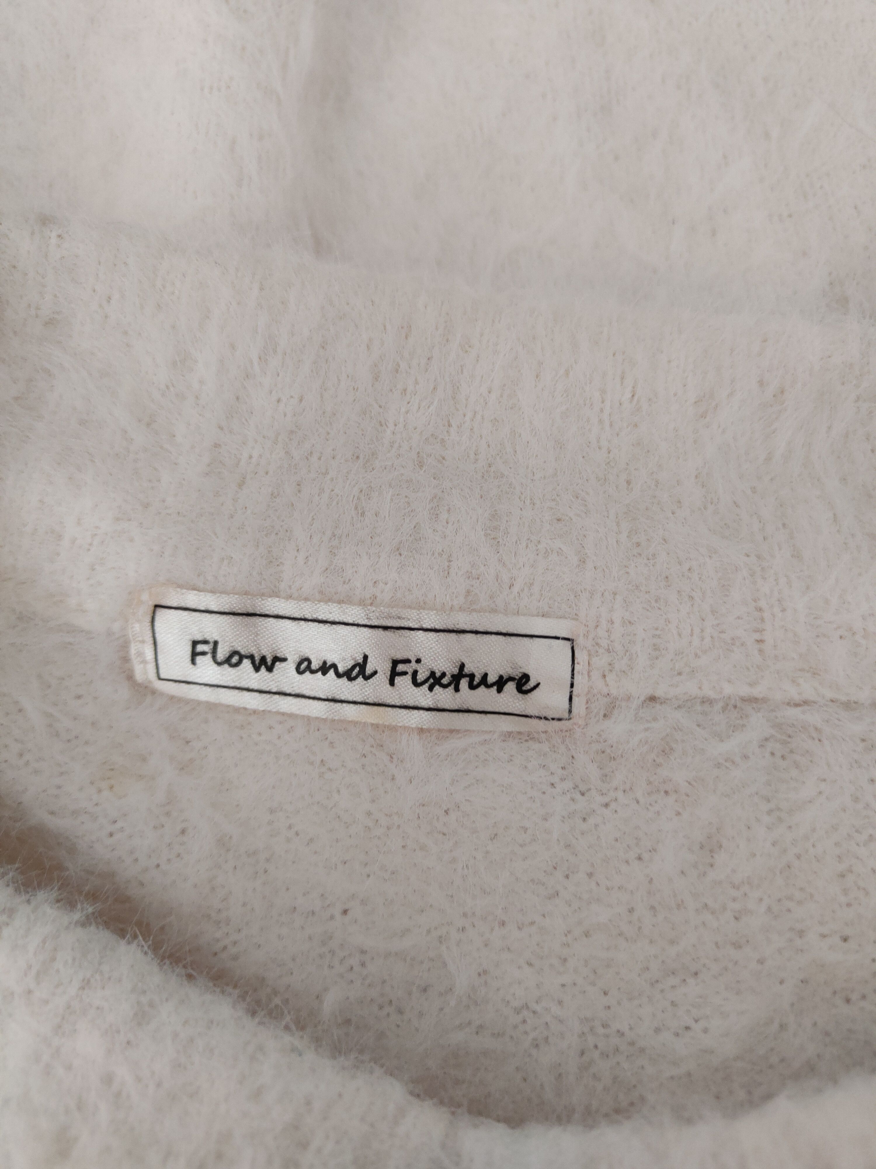 Homespun Knitwear × Japanese Brand × Vintage Flow and Fixture White Fur Mohair Knitwear #S1968 Size XS / US 0-2 / IT 36-38 - 12 Thumbnail