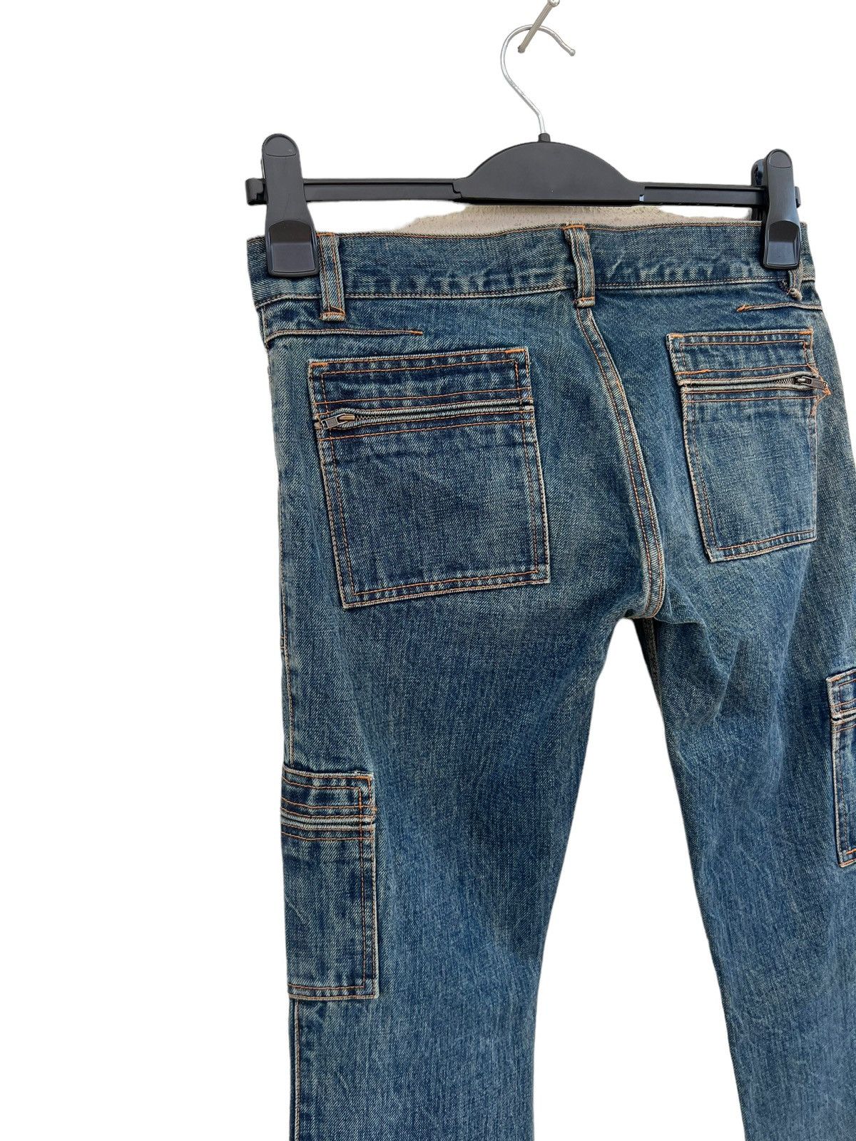 Vintage EDGE ON ALL Japan 6 Zipper Pockets Denim Slim Flare Jeans Size US 29 - 15 Thumbnail