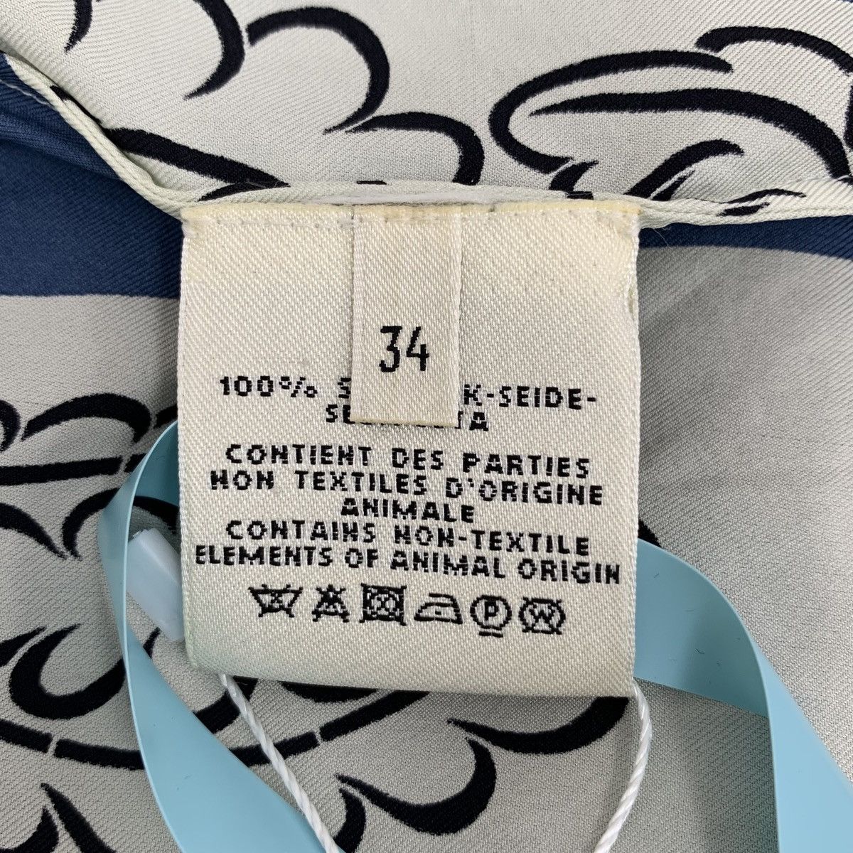 Hermes Hermes Pattern Printed Silk Long Sleeve Shirt K26WX Size XS / US 0-2 / IT 36-38 - 6 Thumbnail
