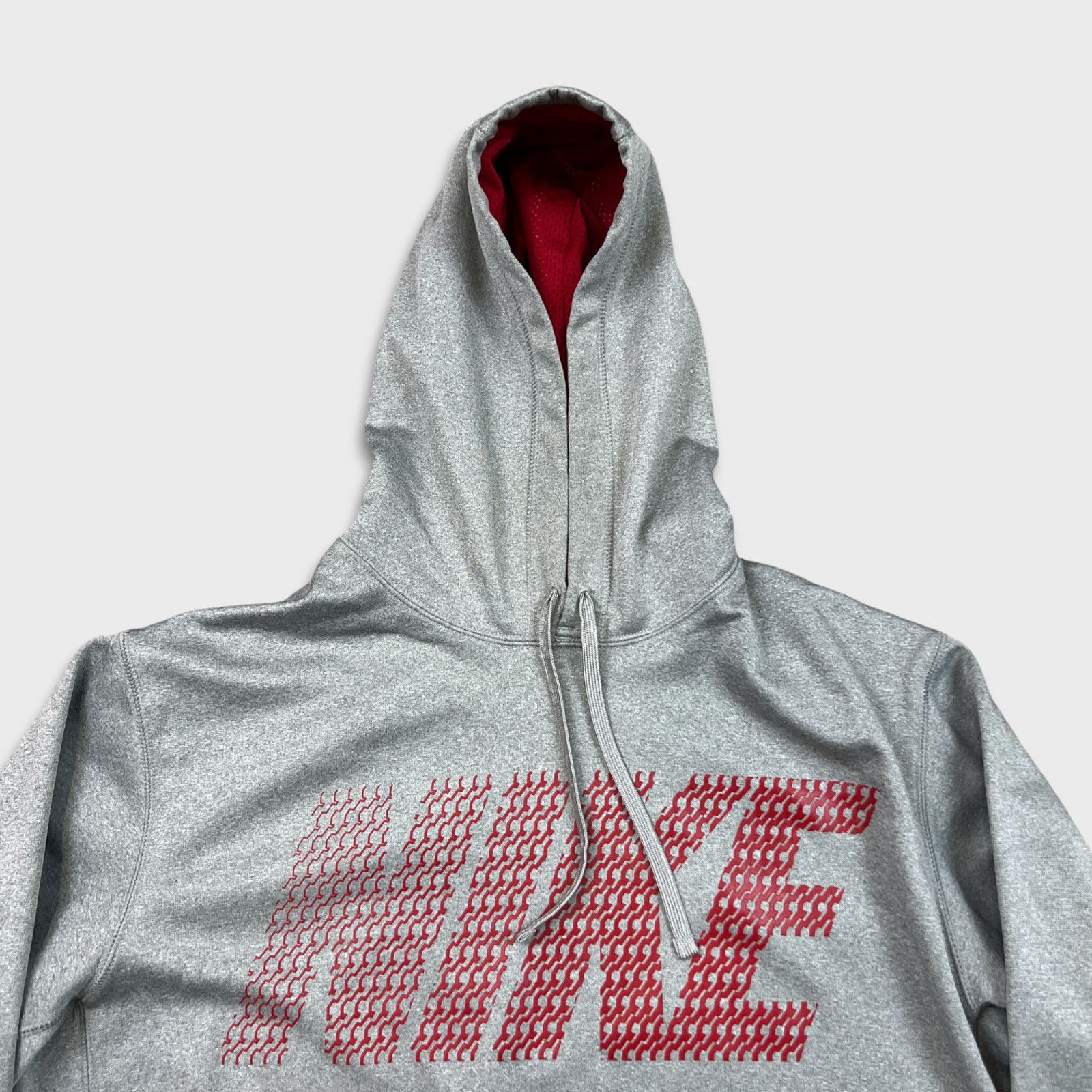 Nike × Vintage Nike Sportswear Hoodie XL Therma Fit Spell Out Pullover Hood Size US XL / EU 56 / 4 - 2 Thumbnail
