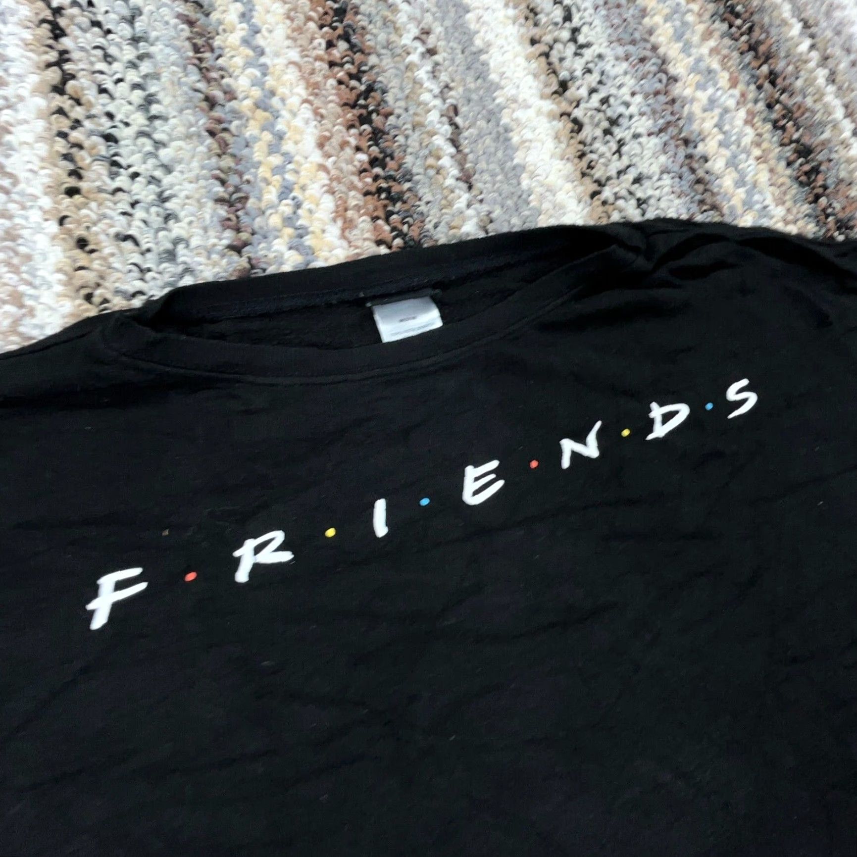 Vintage Friends Sweatshirt Women M Black Crew Neck Oversized Pullover Casual Activewear 90s? Size M / US 6-8 / IT 42-44 - 4 Thumbnail