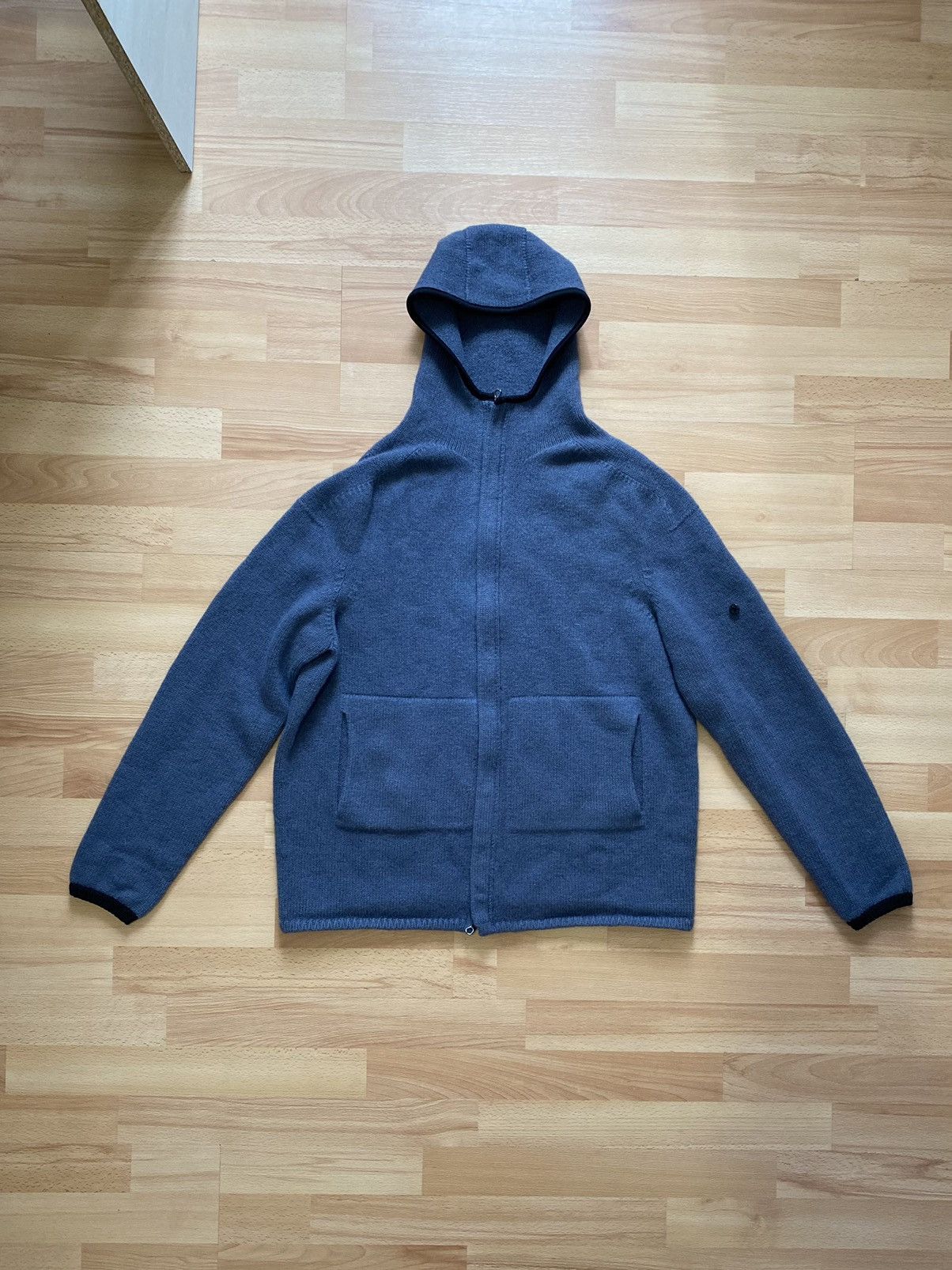 Stone Island Authentic 2004 Stone Island Knitted Full Zip Hoodie Sweater Size US XL / EU 56 / 4 - 2 Thumbnail