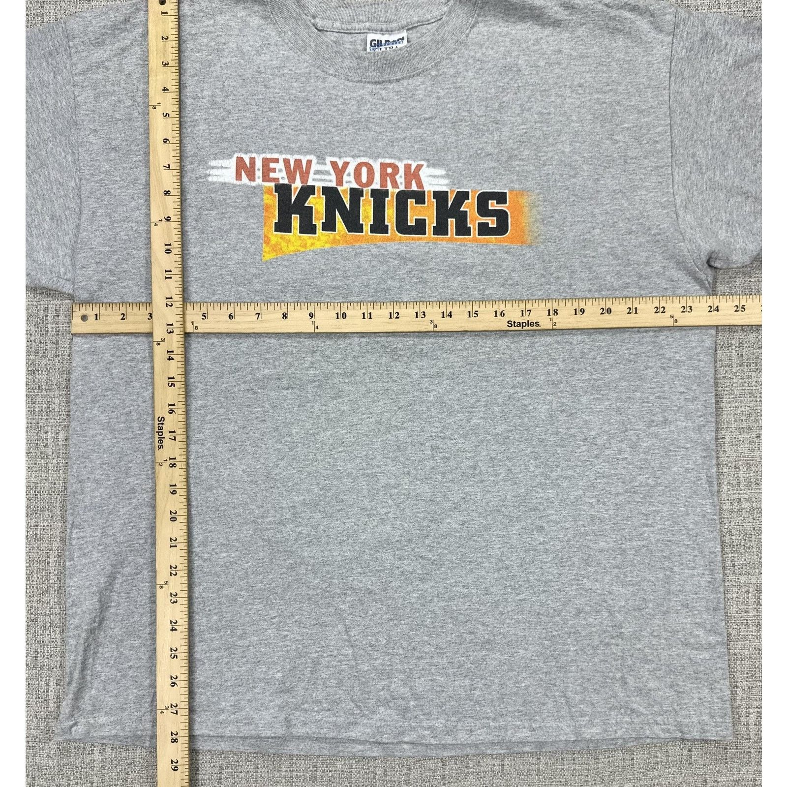 Gildan New York Knicks Shirt XL Dunking Skyline 98 99 Double Sided Size US XL / EU 56 / 4 - 2 Thumbnail