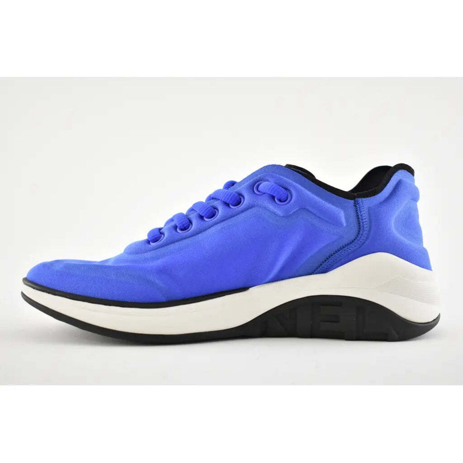 Chanel 19P Lycra CC Logo Lace Up Low Top Trainer Sneaker 36.5 Size US 6.5 / IT 36.5 - 9 Thumbnail