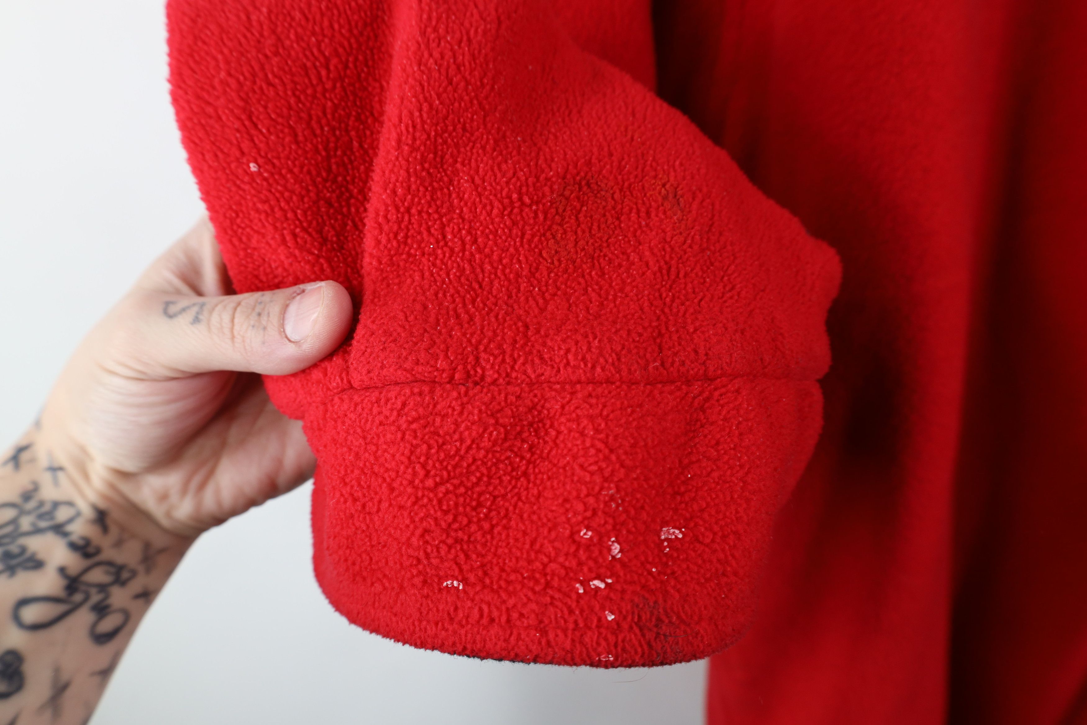 Marlboro × Vintage Vintage 90s Marlboro Spell Out Reversible Fleece Sweater Red Size US XL / EU 56 / 4 - 6 Thumbnail