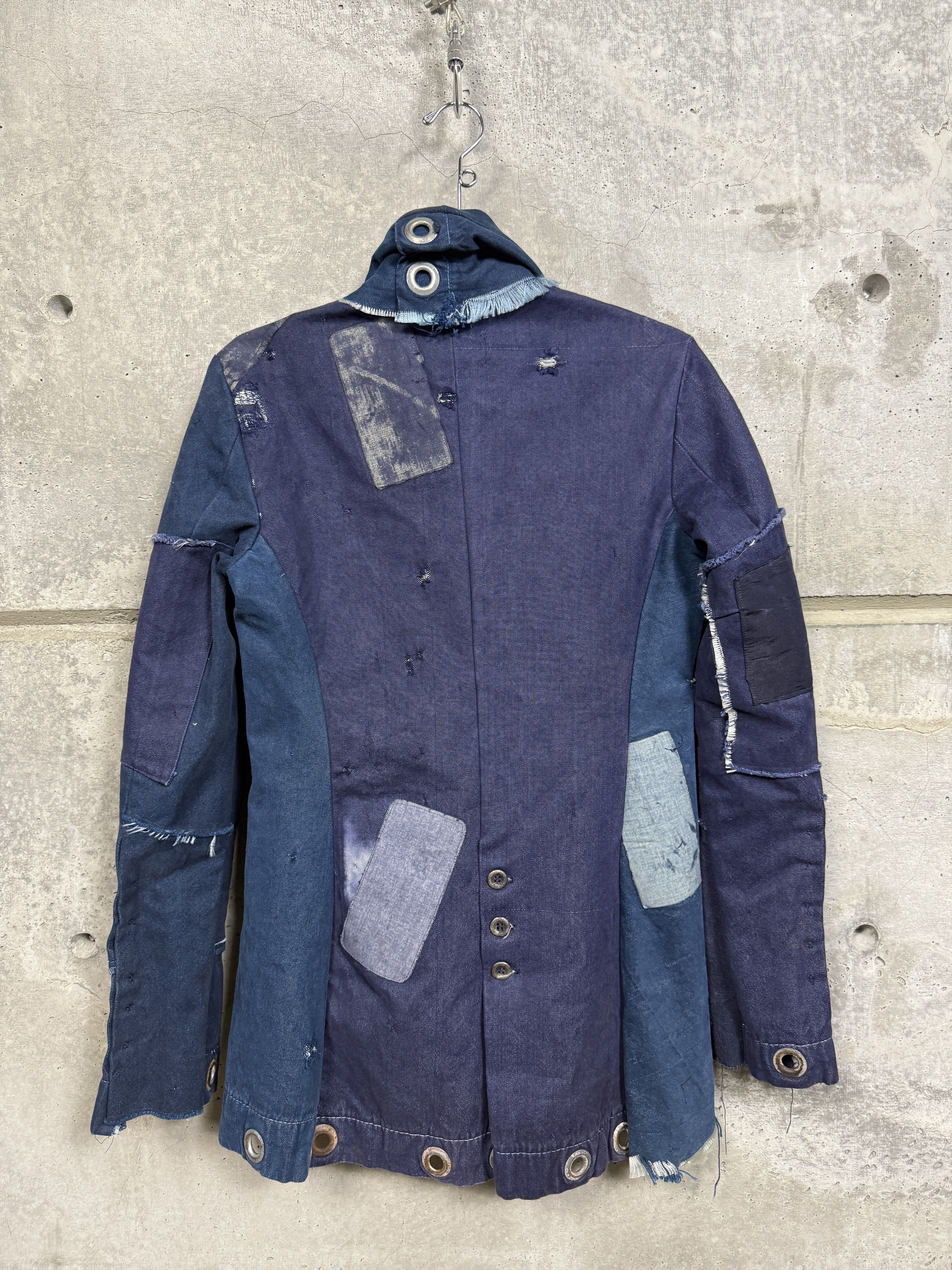 Greg Lauren Greg Lauren 2014 Hand Dyed Vintage Canvas Blazer Size L / US 10 / IT 46 - 2 Thumbnail
