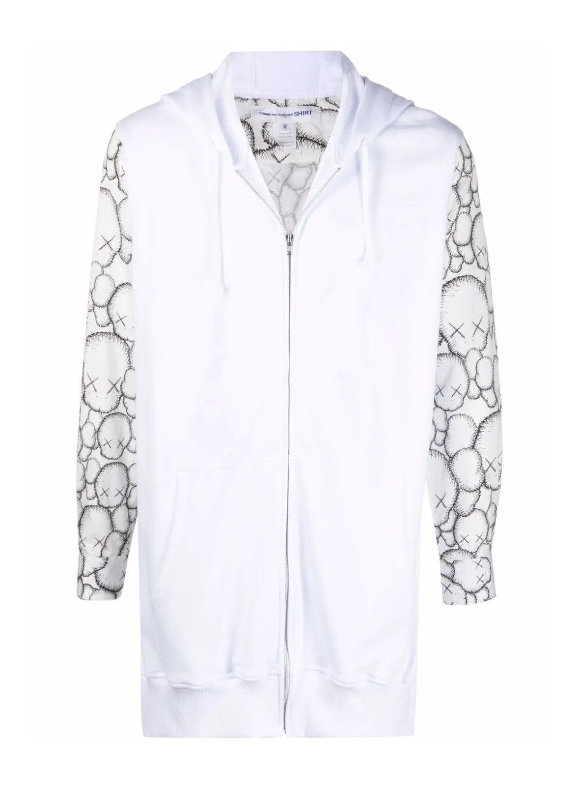 Comme des Garcons SHIRT × Kaws COMME des GARCONS SHIRT × KAWS zip Hoodie white Medium Used Size US M / EU 48-50 / 2 - 1 Thumbnail