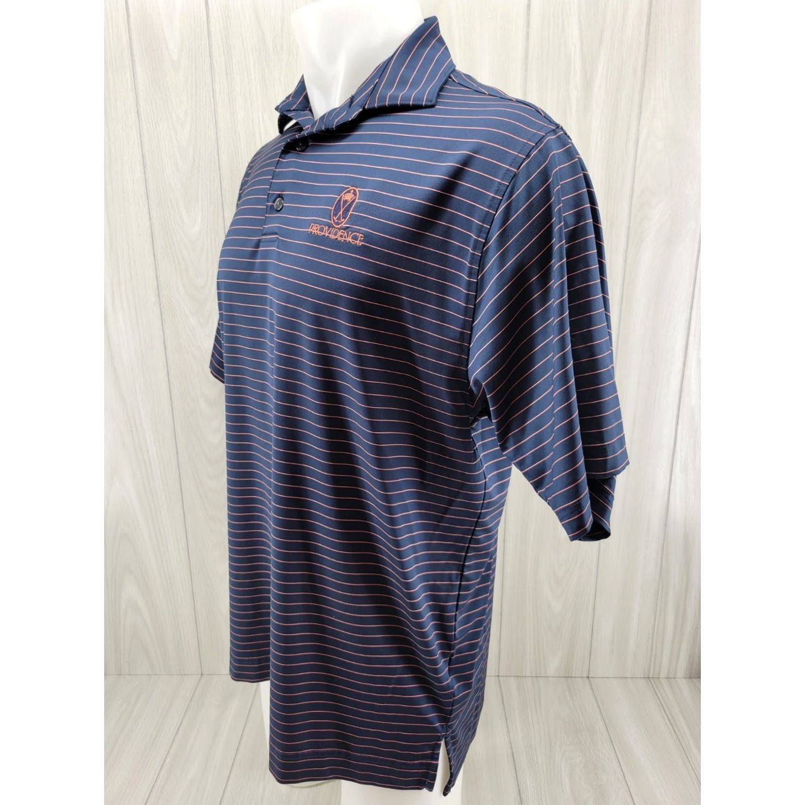 Footjoy FootJoy FJ Golf Perform Polo Shirt 3 Button Navy Striped Men’s Med Providence Size US M / EU 48-50 / 2 - 2 Thumbnail