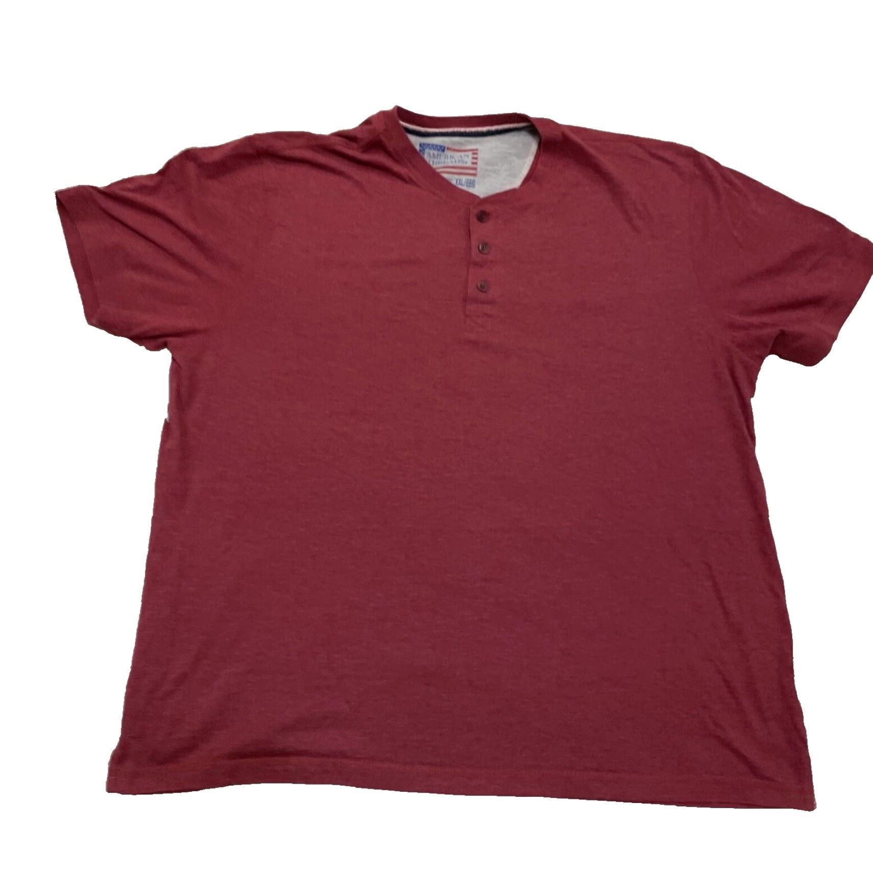 Vintage VINTAGE American Threads Henley Shirt Men 2XL Short Sleeve Red Pink 90s Grunge Streetwear T-Shirt Mens Size US XXL / EU 58 / 5 - 2 Thumbnail