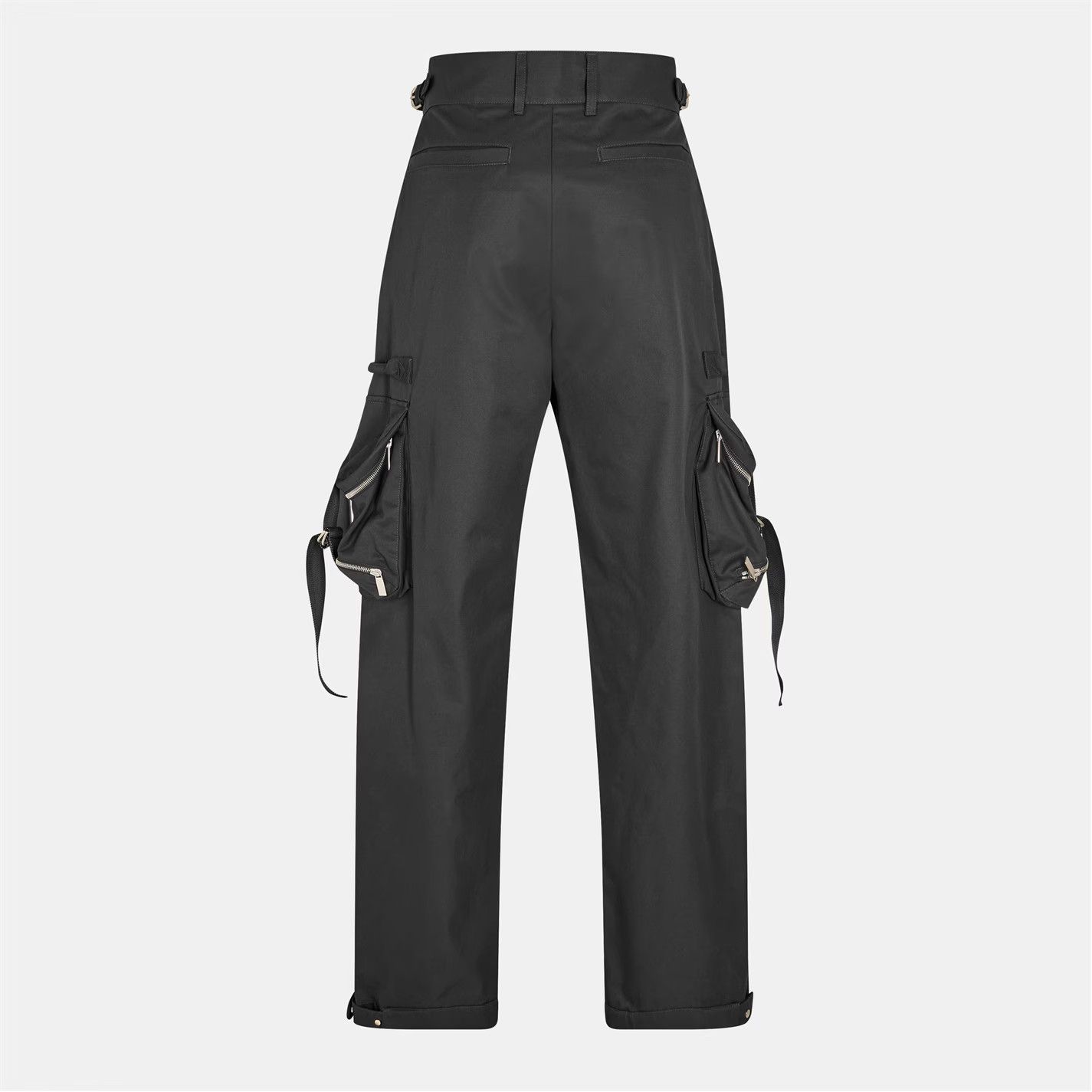 Off-White o1g2r1mq0226 Regular Fit Drawstring Cargo Trousers In Black Size US 30 / EU 46 - 2 Thumbnail