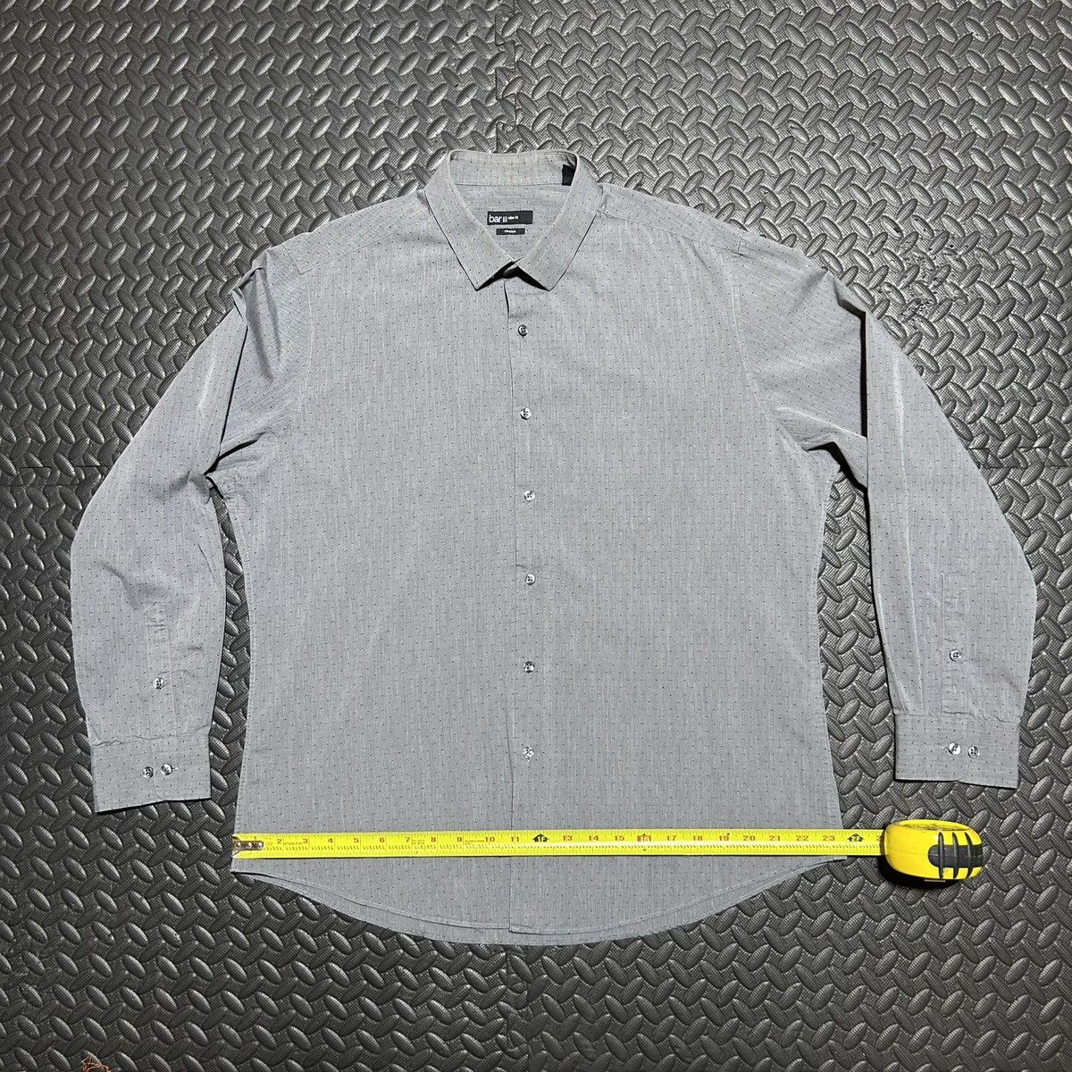 Bar III Bar III Dress Shirt Long Sleeve Geometric Mens XL 17 34-35 Size US XL / EU 56 / 4 - 6 Thumbnail