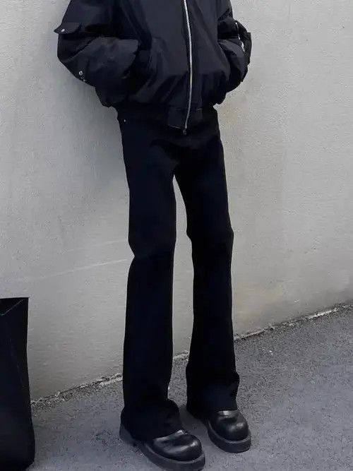 Jean Asakawa x Hanai Slim Fit Micro Flare Black Jeans Size US 30 / EU 46 - 1 Thumbnail