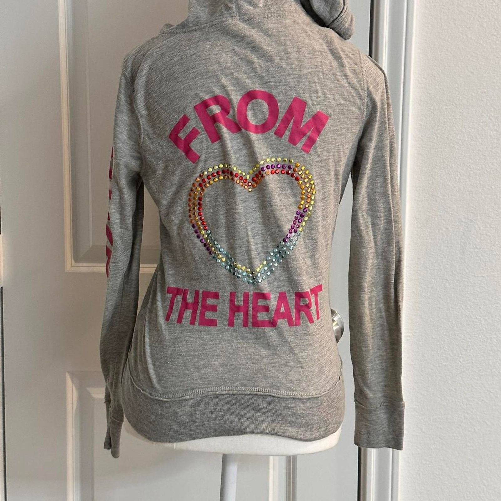 & Other Stories Y2K Size Medium Light Weight Thin 2000 Bedazzled Jacket Soft Size M / US 6-8 / IT 42-44 - 1 Thumbnail