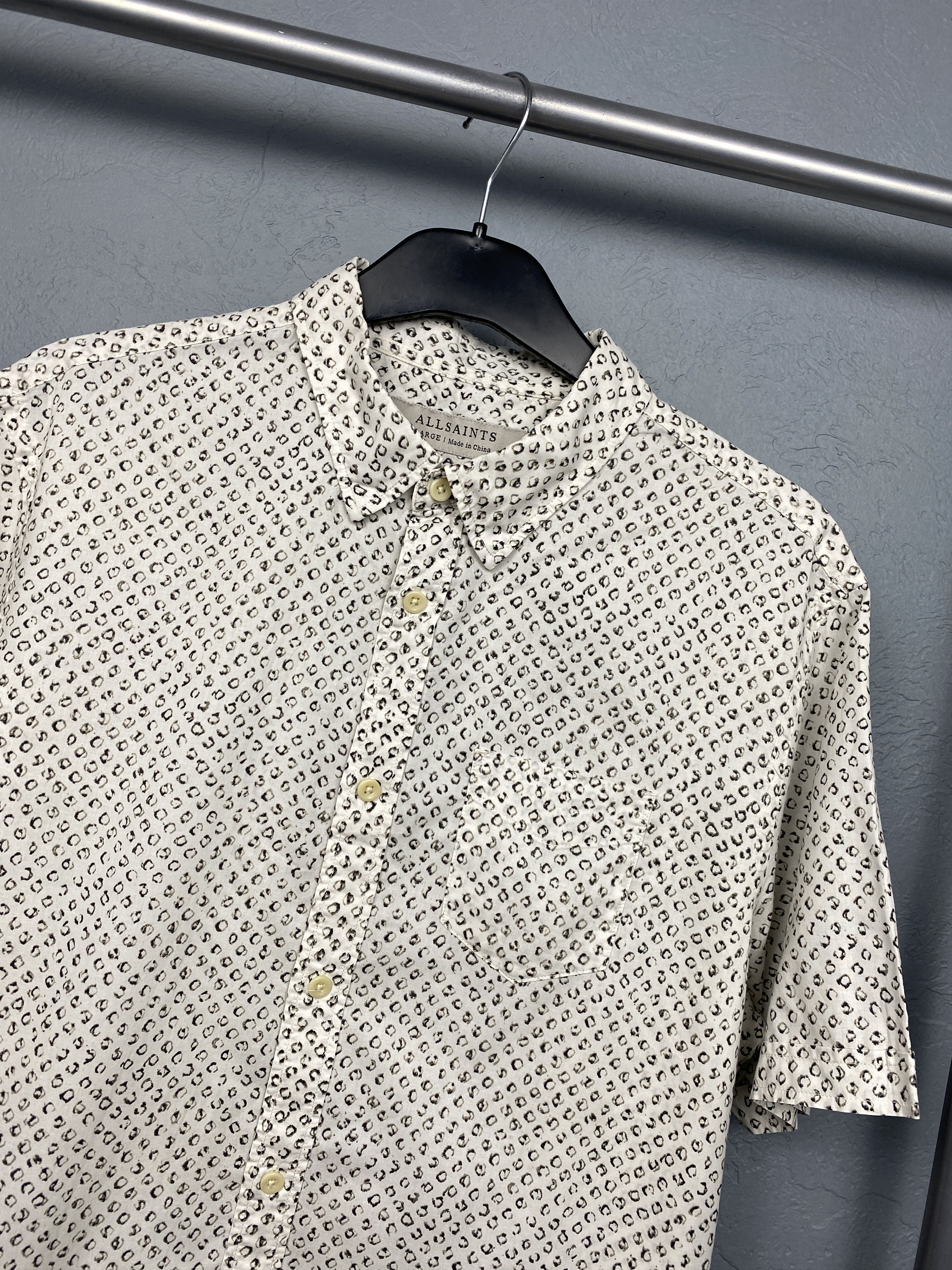 Allsaints Allsaints Vintage Mens Cardtridge Short Sleeve Shirt Size US L / EU 52-54 / 3 - 2 Thumbnail