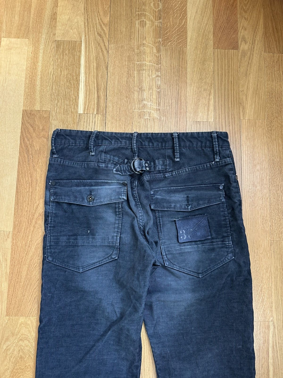 G-Star Vintage G-Star Corduroy Pants Black Fit Y2K Size US 33 - 11 Thumbnail