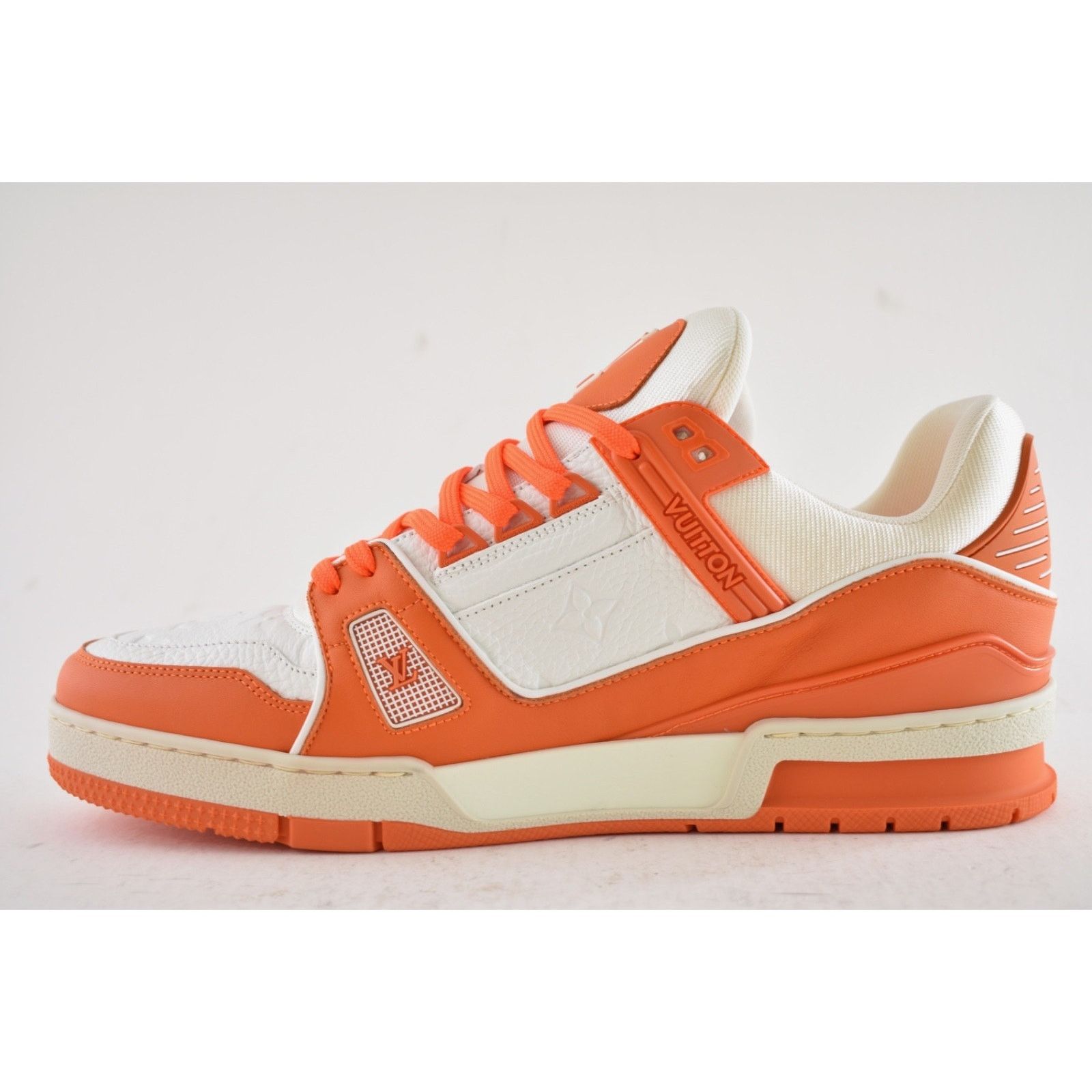 Louis Vuitton Louis Vuitton Orange White Empreinte Leather Low Trainer Size US 9 / EU 42 - 12 Thumbnail