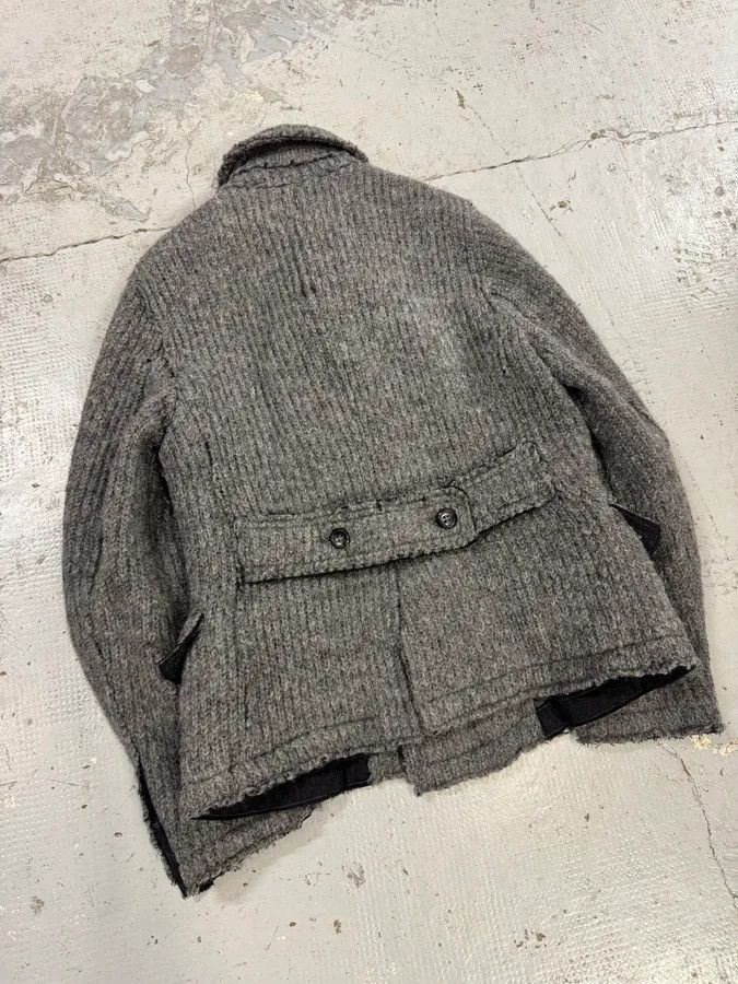 Dolce & Gabbana 2000s Dolce & Gabbana Grey Wool Buttoned Peacoat Jacket Size US M / EU 48-50 / 2 - 6 Thumbnail