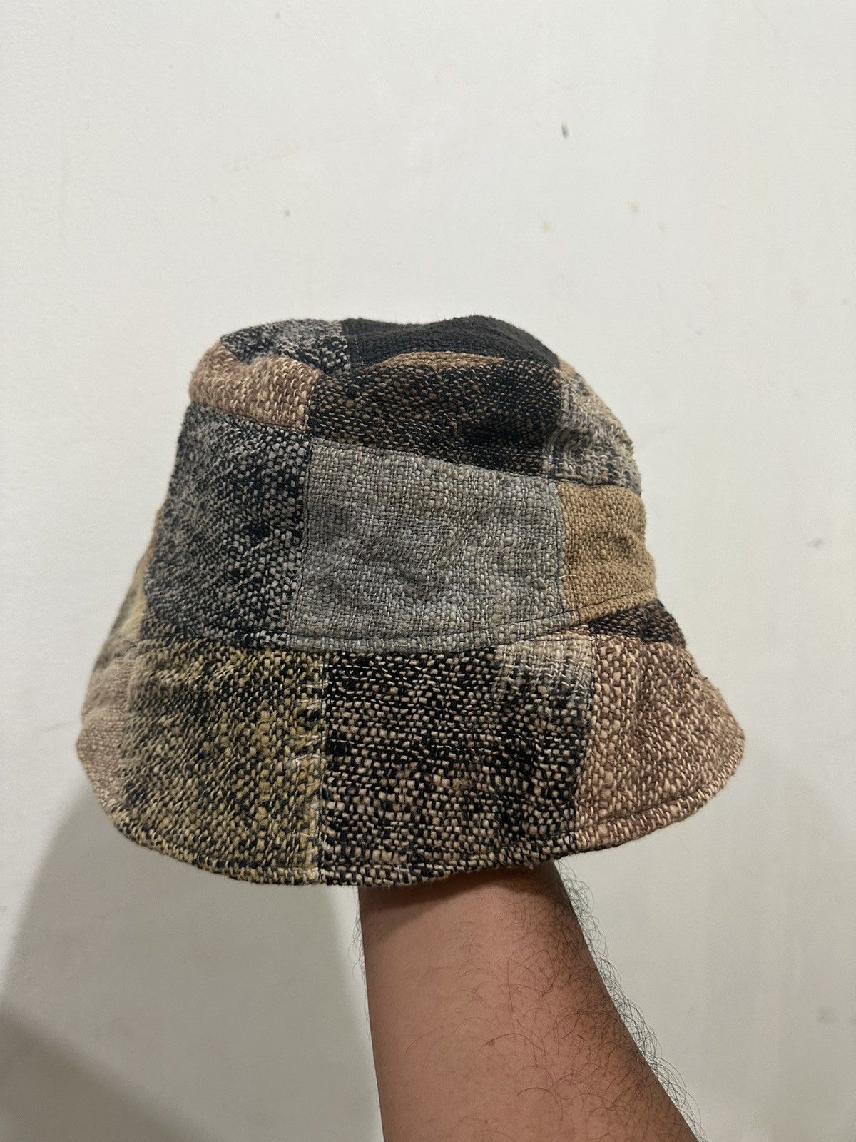 Japanese Brand Rare Patchwork Style Bucket Hat Size ONE SIZE - 3 Thumbnail