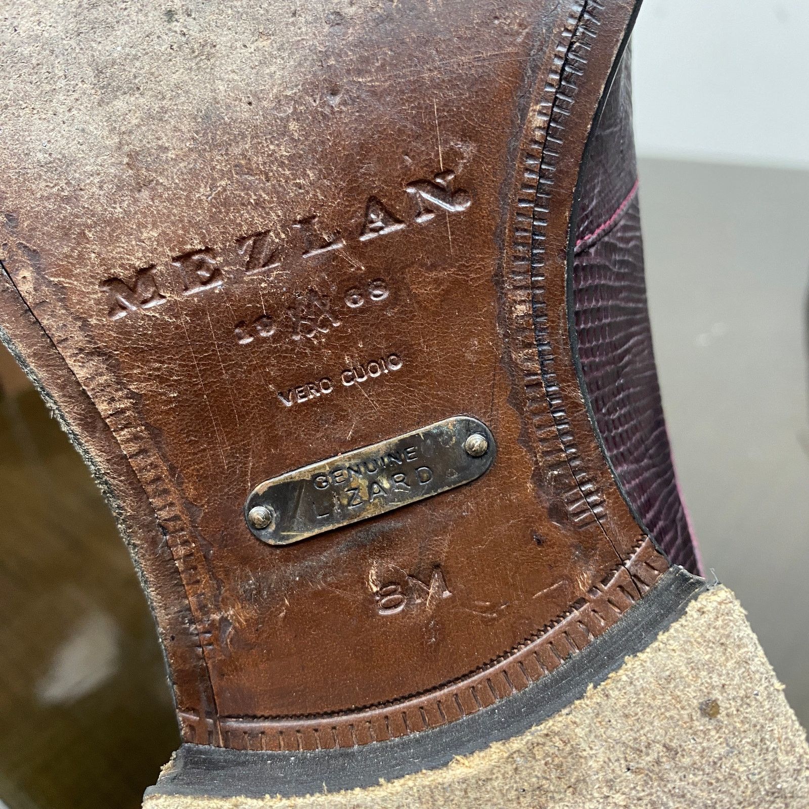 Mezlan Mezlan Valdez Genuine Lizard Cap Toe Derby Oxfords 8M Size US 8 / EU 41 - 8 Thumbnail