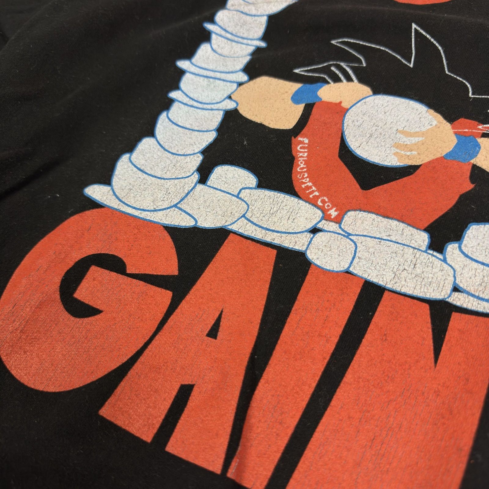 Anime Delta Fleece Men's Black Orange Goku Gains Crewneck M Size US M / EU 48-50 / 2 - 6 Thumbnail