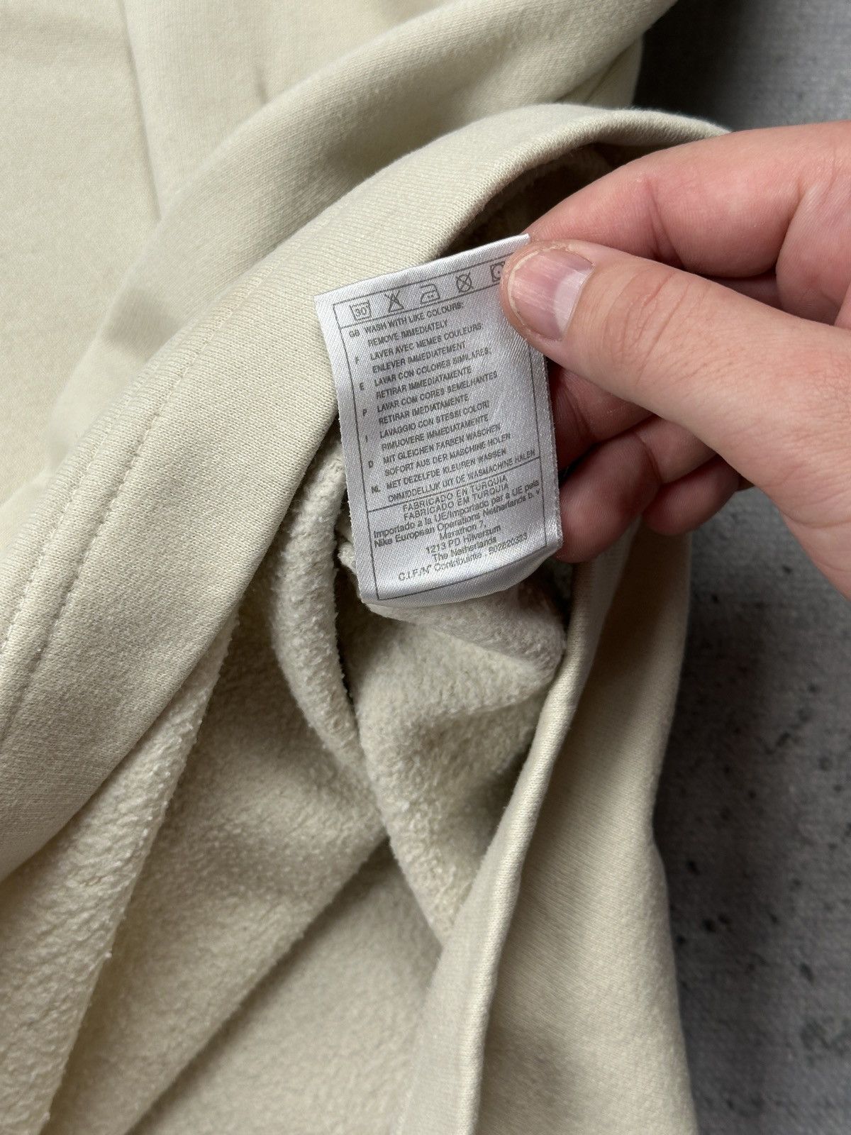 Nike Vintage Nike 00s Fleece Half Zip Hoodie Rare Cream Swoosh Size US M / EU 48-50 / 2 - 13 Thumbnail