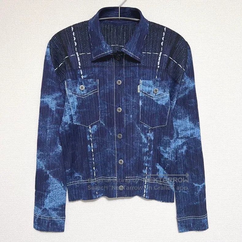 Issey Miyake Issey Miyake Denim Print Jacket Size L / US 10 / IT 46 - 9 Thumbnail