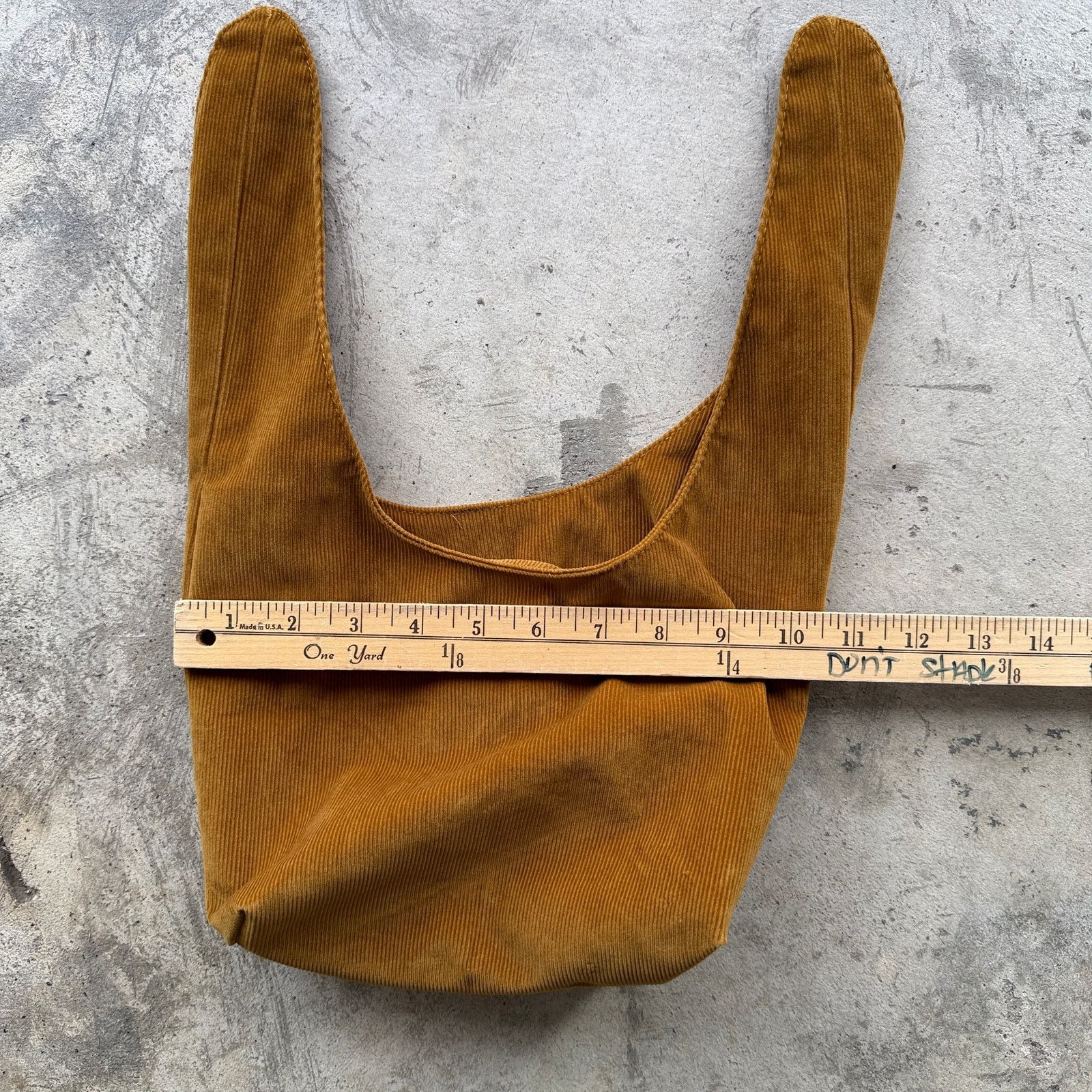 Other Merit Beauty Mustard Yellow Corduroy Knot Hobo Bag Size ONE SIZE - 7 Thumbnail