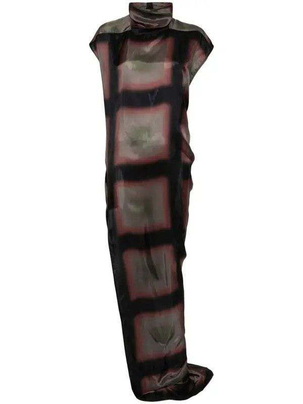 Rick Owens o1y0126 Maxi Dress in Multicolor Size S / US 4 / IT 40 - 1 Thumbnail