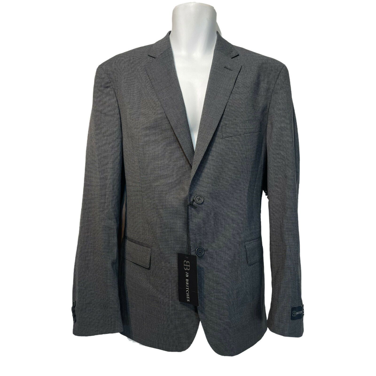 Other JB Britches Mens 42R Logan Gray Wool Sport Coat Blazer Size 42R - 1 Thumbnail