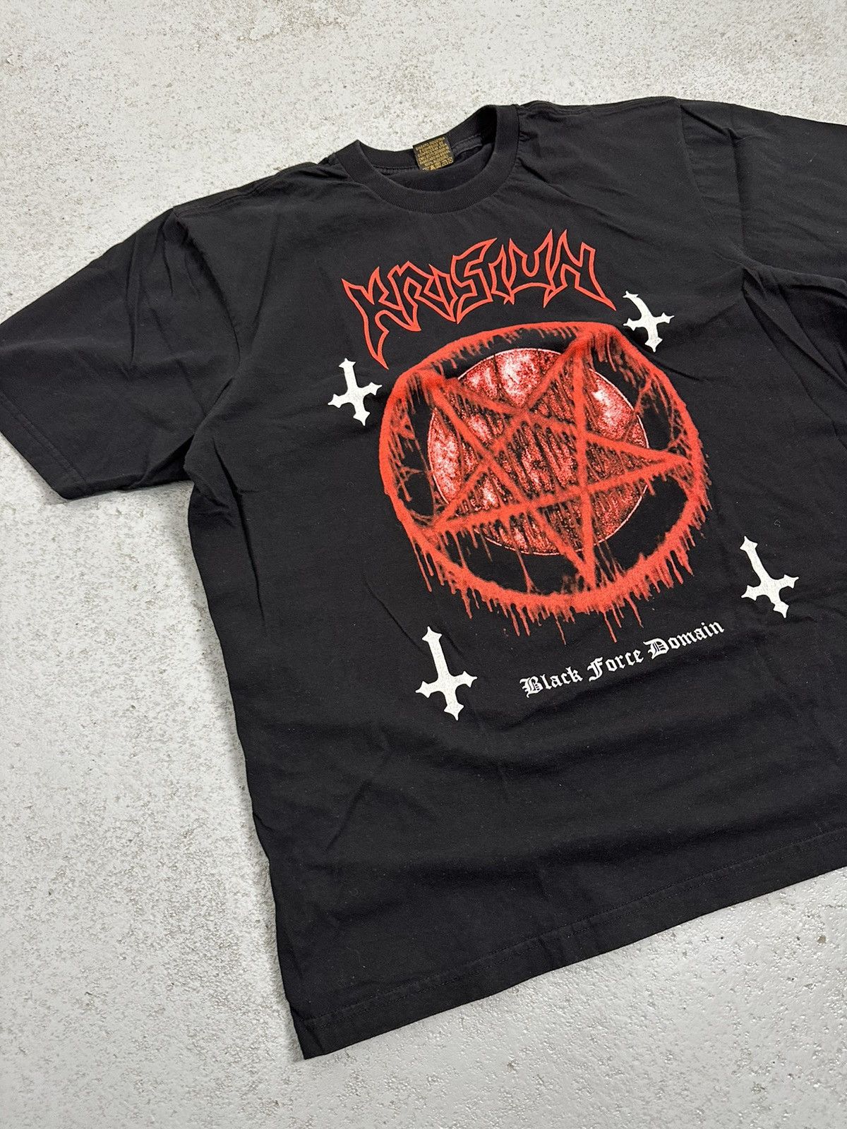 Band Tees Krisiun Black Force Domain Death Black Metal Tee Size US L / EU 52-54 / 3 - 5 Thumbnail