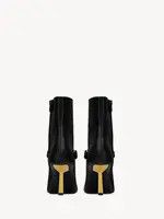 Saint Laurent Paris oc11z0226 806645 Lee Booties in Glazed Leather in Black Size US 11 / IT 41 - 3 Thumbnail