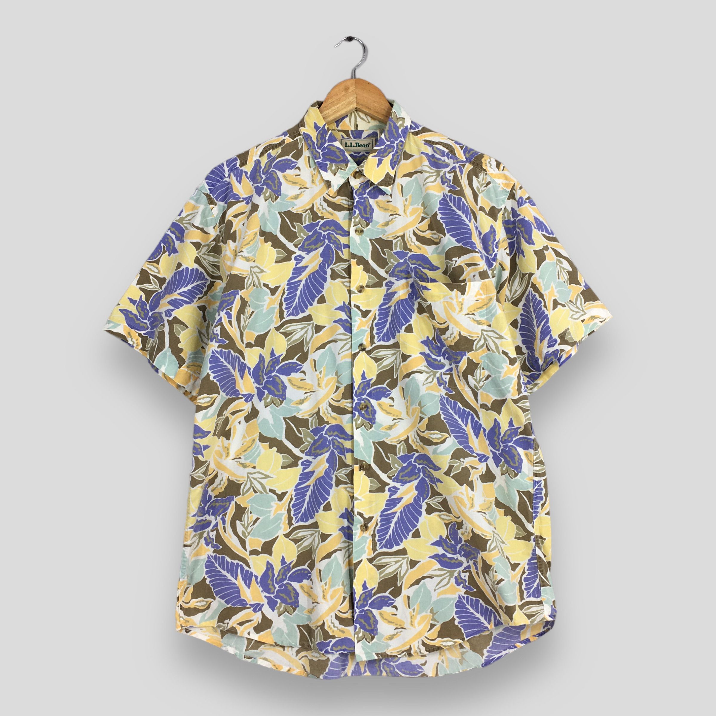 L.L. Bean Vintage 80s LL Bean Hawaii Aloha Flower Shirt Medium Size US M / EU 48-50 / 2 - 1 Thumbnail
