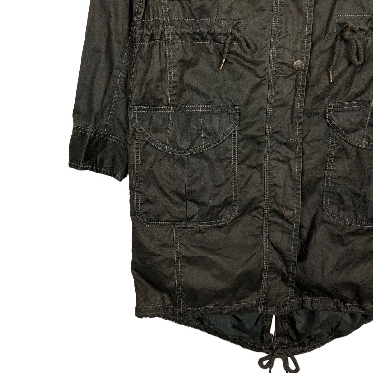 Japanese Brand 🔥Vintage Wax Fish Tail Parka Jacket Levi’s Biker Parachute Size US S / EU 44-46 / 1 - 4 Thumbnail