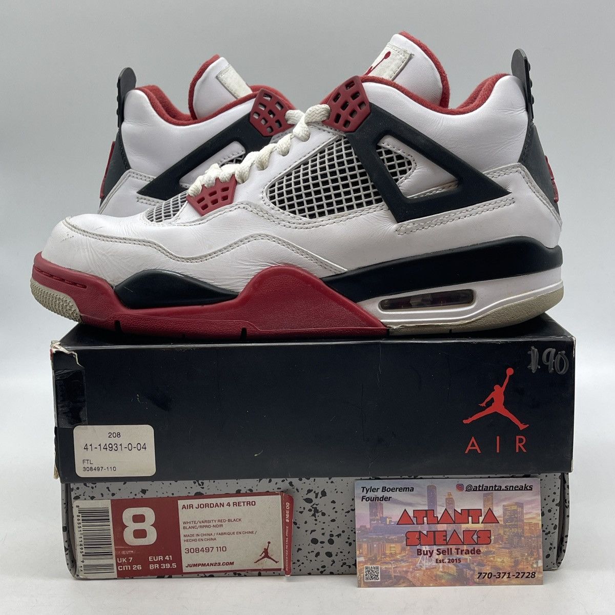 Jordan Brand Air Jordan 4 fire red Size US 8 / EU 41 - 1 Thumbnail