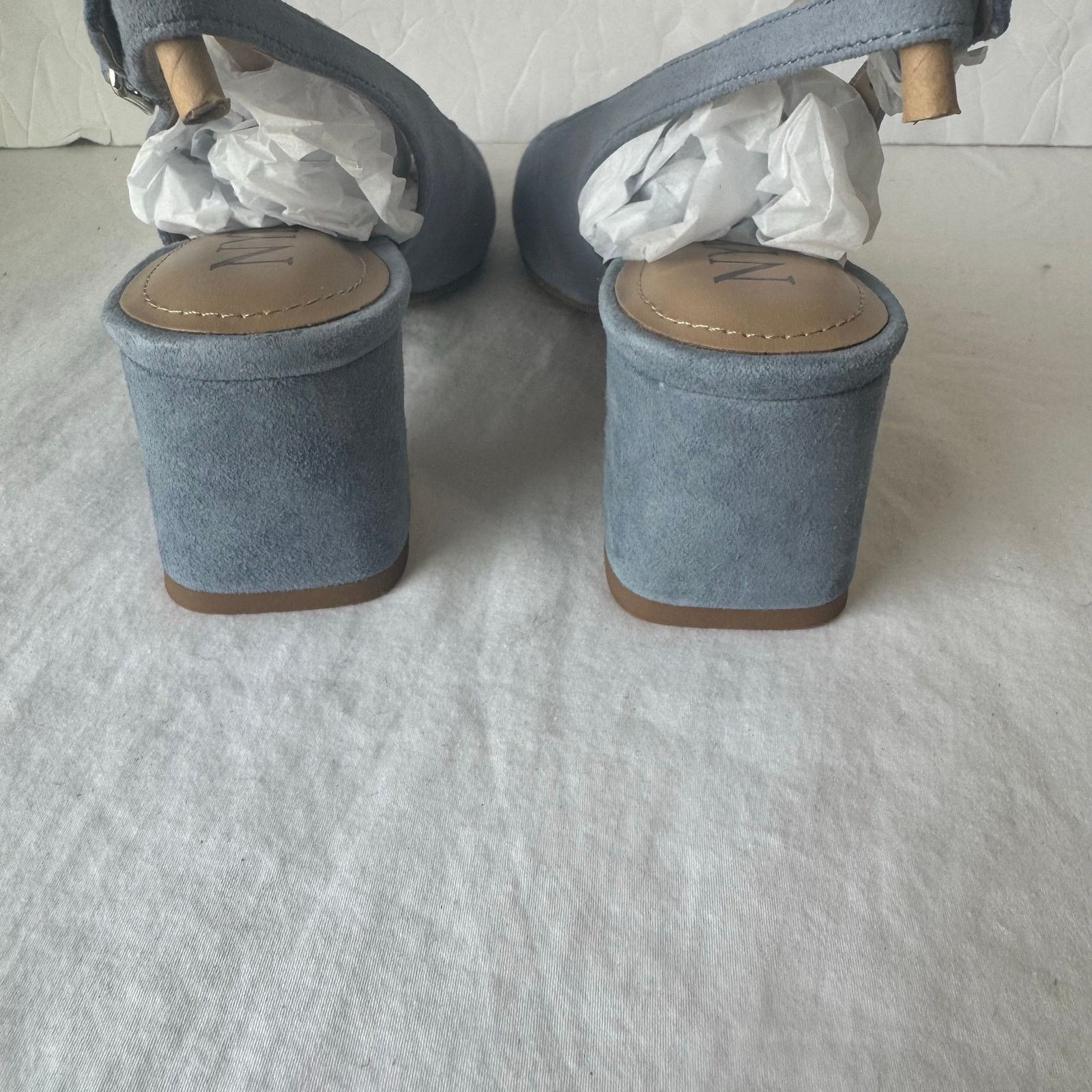 NYDJ NIB NYDJ $139 Women's Suede Leather Slingback Pump 6.5 Blue Size US 6.5 / IT 36.5 - 5 Thumbnail