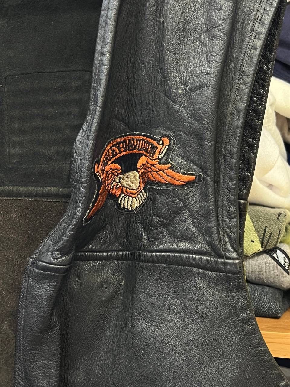 Harley Davidson Vintage Leather Biker Vest Harley Davidson Glamour Size US M / EU 48-50 / 2 - 5 Thumbnail