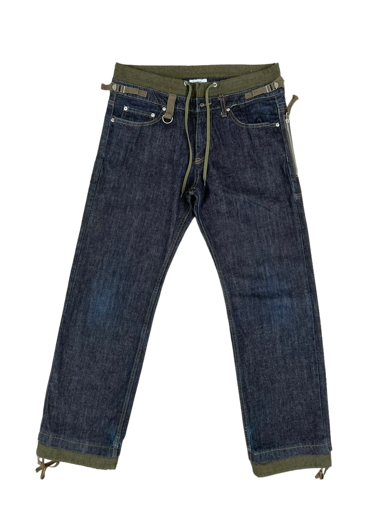 image of Quenchloud x Vintage Quench Tokyo Japan Hybrid Denim Jeans in Blue, Men's (Size 32)