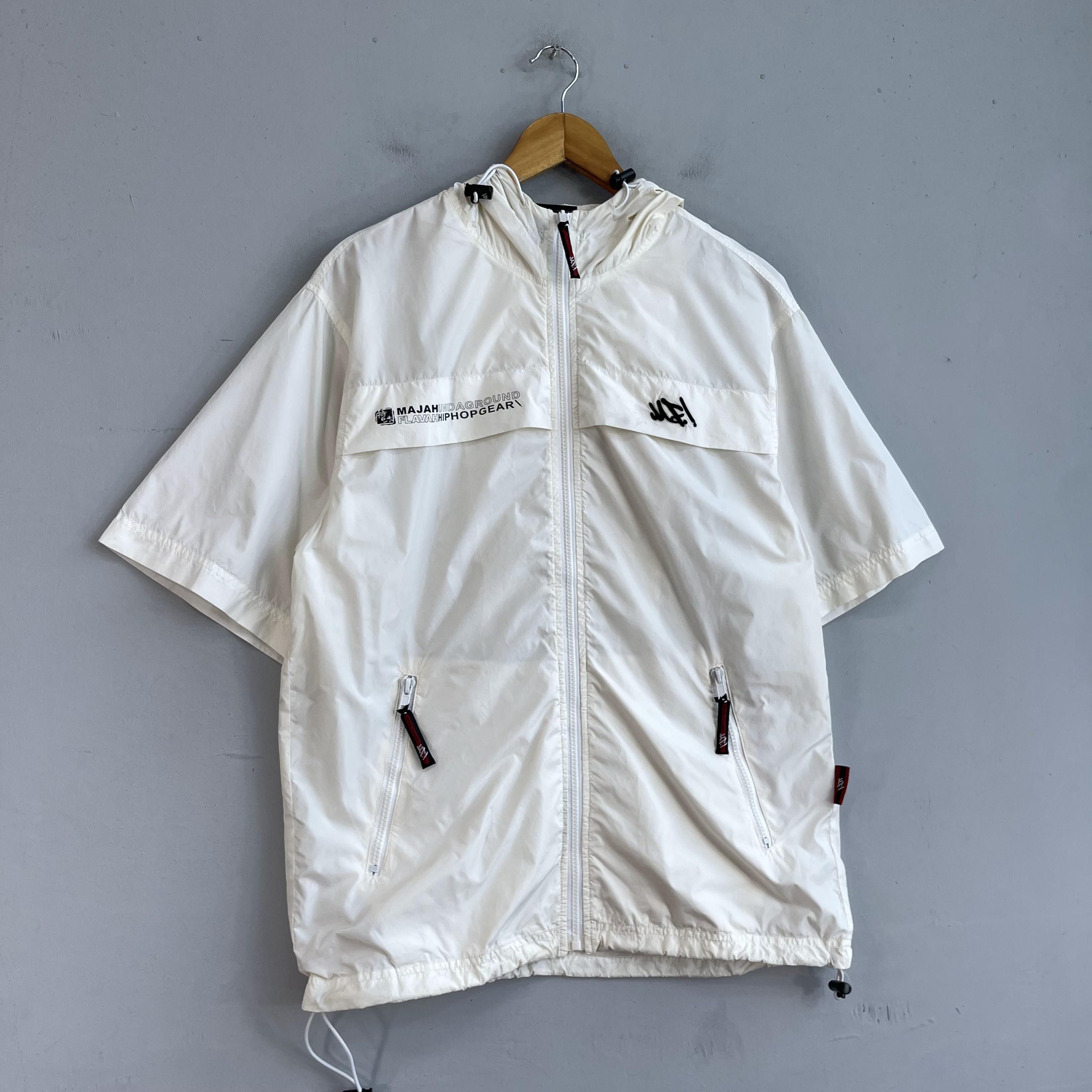 Japanese Brand MAJAH FLAVAH Hip Hop Windbreaker Short Sleeve Jacket Size US M / EU 48-50 / 2 - 10 Thumbnail