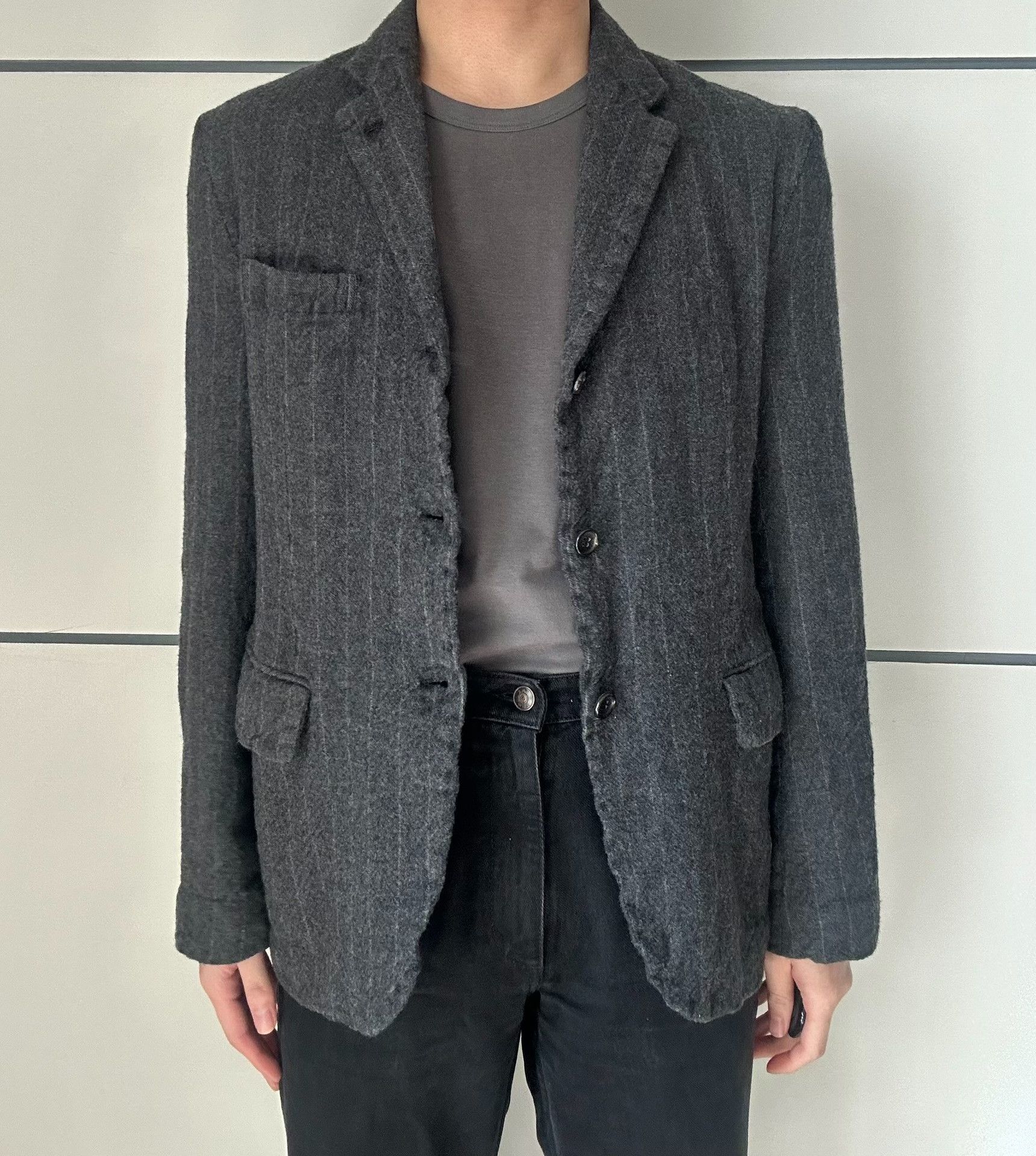 Comme des Garcons Comme des Garcons Wool fur-lined suit jacket| Size XS / US 0-2 / IT 36-38 - 5 Thumbnail
