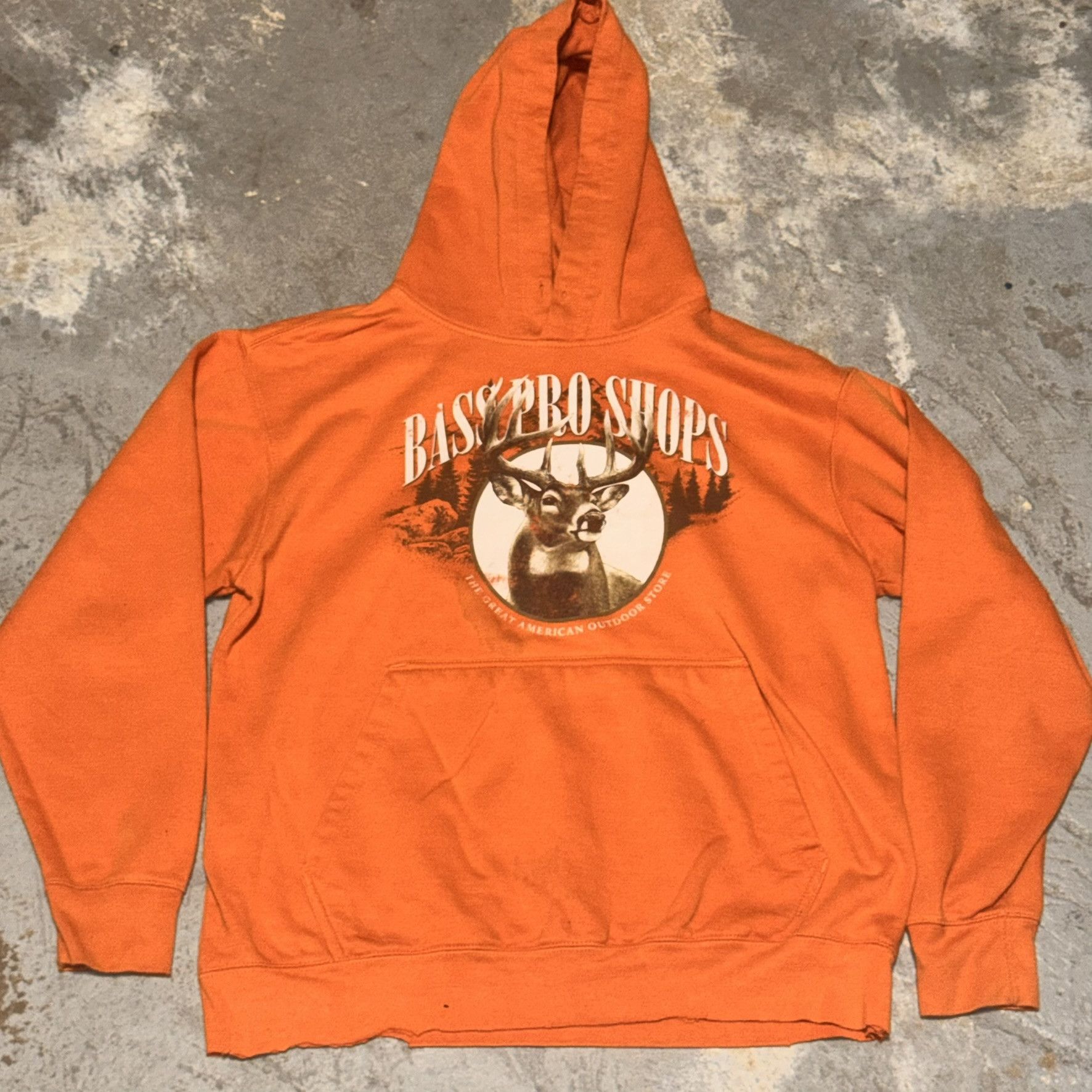 Bass Pro Shops Vintage Orange Bass Pro Shops Deer Hoodie Size US M / EU 48-50 / 2 - 1 Thumbnail