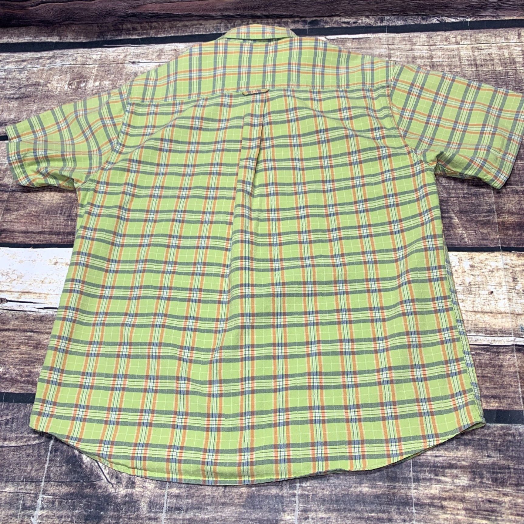 Vintage Bit & Bridle Shirt Men L Green Plaid Short Sleeve Button Down Cotton Size US L / EU 52-54 / 3 - 7 Thumbnail