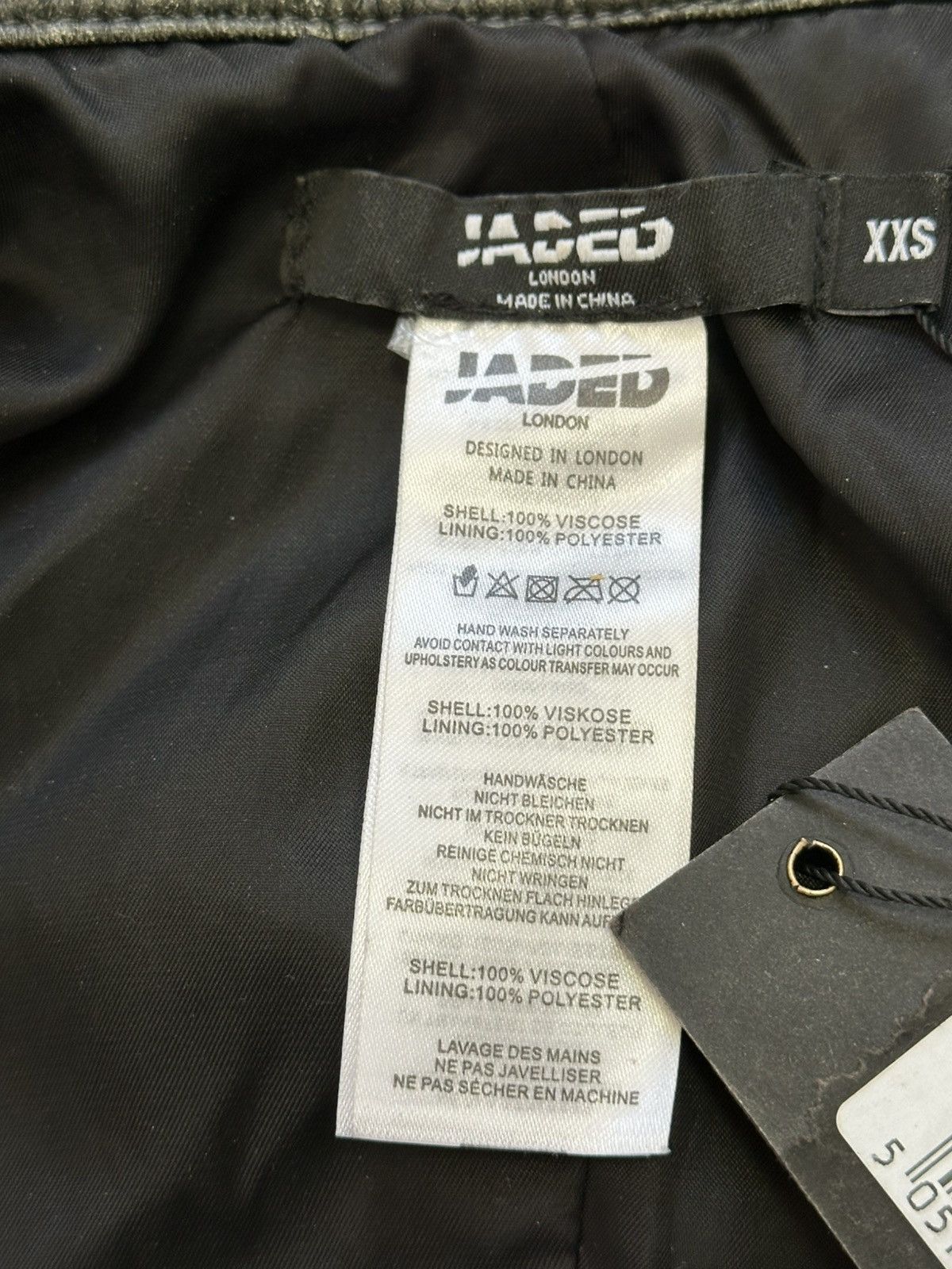 Jaded London 2000s Leather Jacket Jaded XXS Size Archive Y2K Size XXS / US 00 / IT 34 - 5 Thumbnail