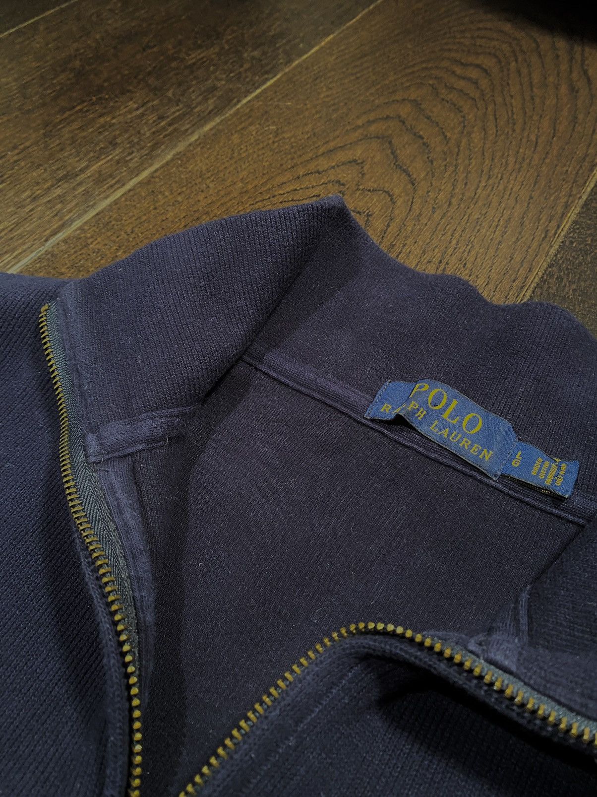Polo Ralph Lauren × Vintage Vintage Polo Ralph Lauren Quarter-Zip – Navy – Size L Size US L / EU 52-54 / 3 - 4 Thumbnail