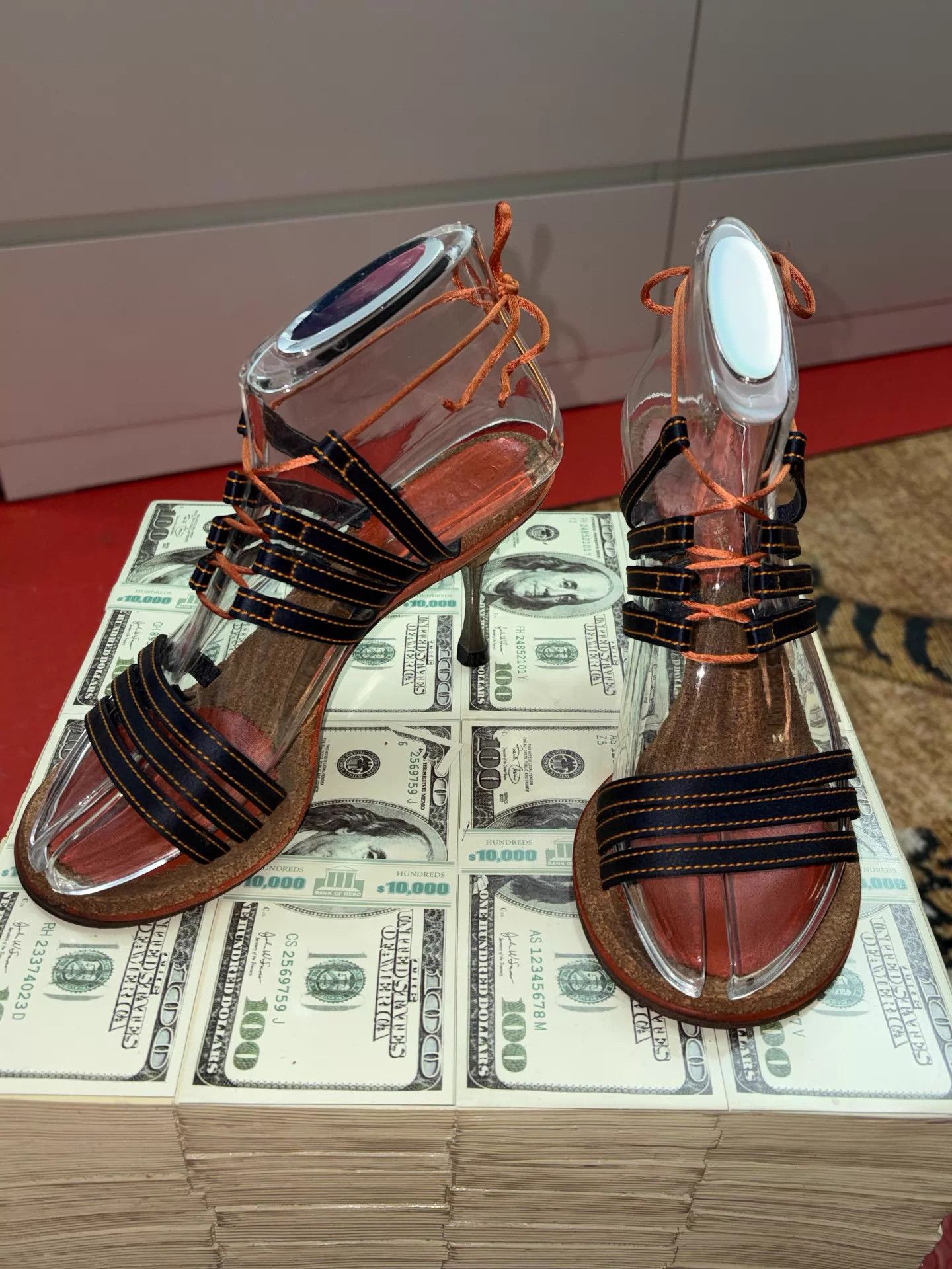 Chanel Chanel Vintage Roman Multi-Strap High Heel Sandals 36.5 Size US 6 / IT 36 - 3 Thumbnail