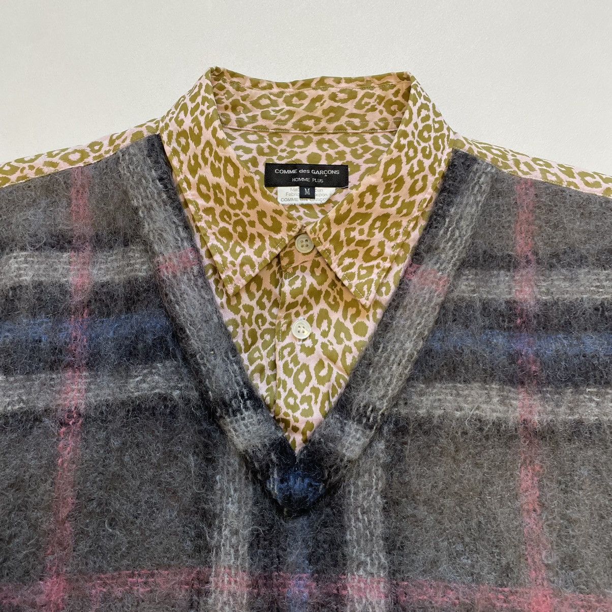 Comme des Garcons Homme Plus A/W 10 Hybrid Mohair Front Panelled Shirt Size US M / EU 48-50 / 2 - 4 Thumbnail