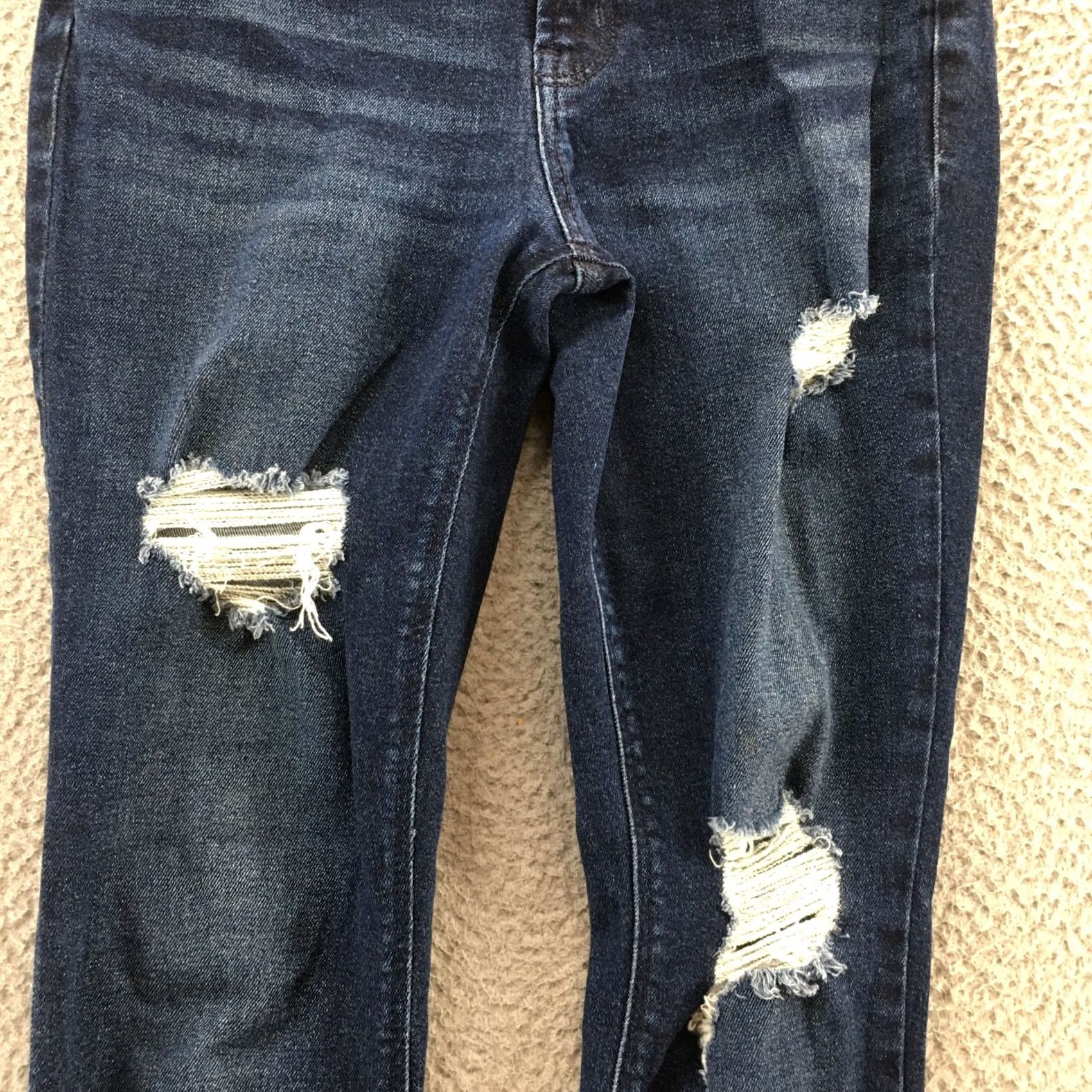 Old Navy Old Navy Rockstar Super Skinny Jeans Women 6 Blue Dark Wash Denim Jeans Skinny Regular 29x29 Womens Jeans Size 28" / US 6 / IT 42 - 6 Thumbnail