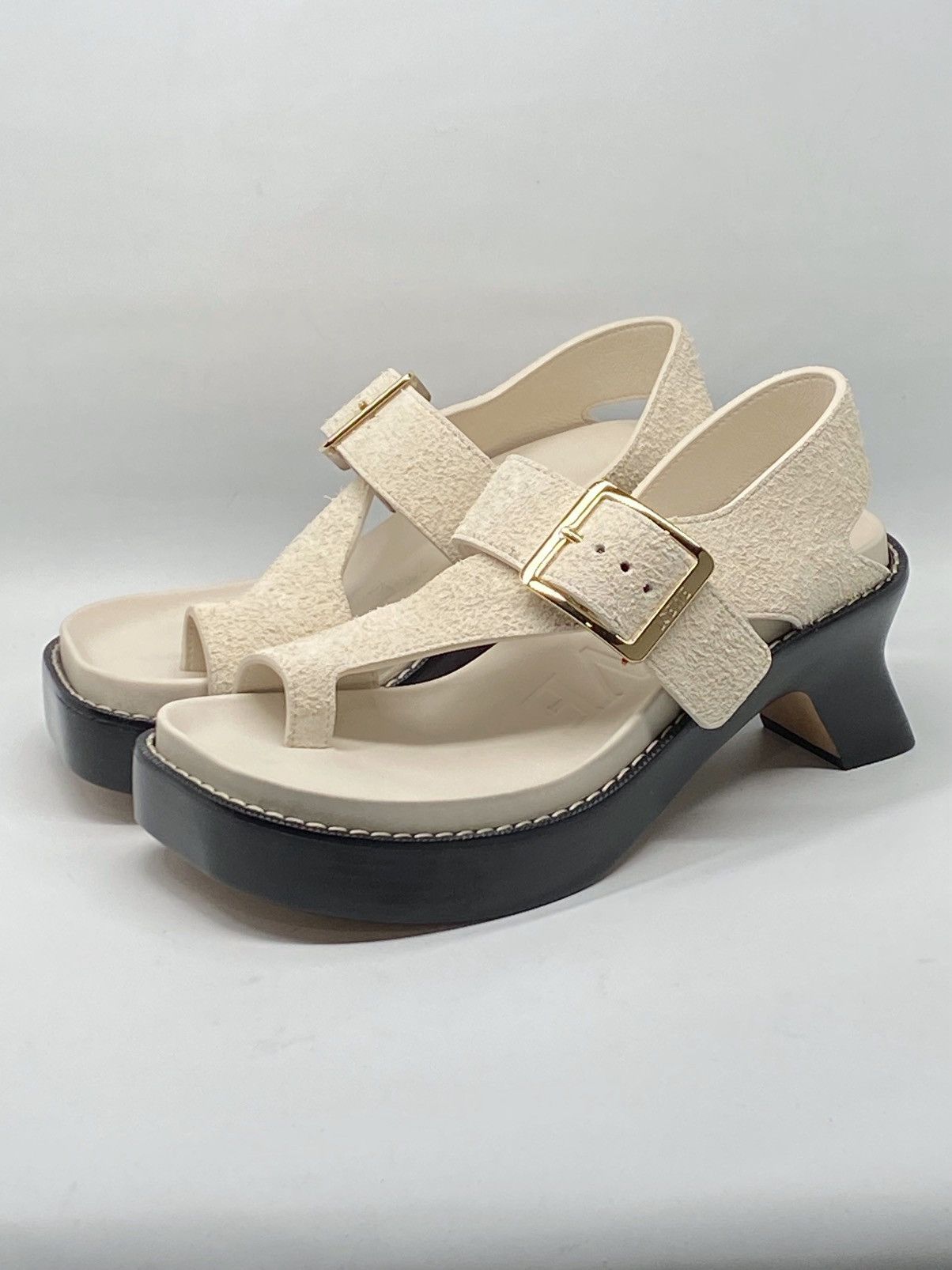 Loewe Loewe Ease heel suede sandal size 37 Size US 7 / IT 37 - 4 Thumbnail