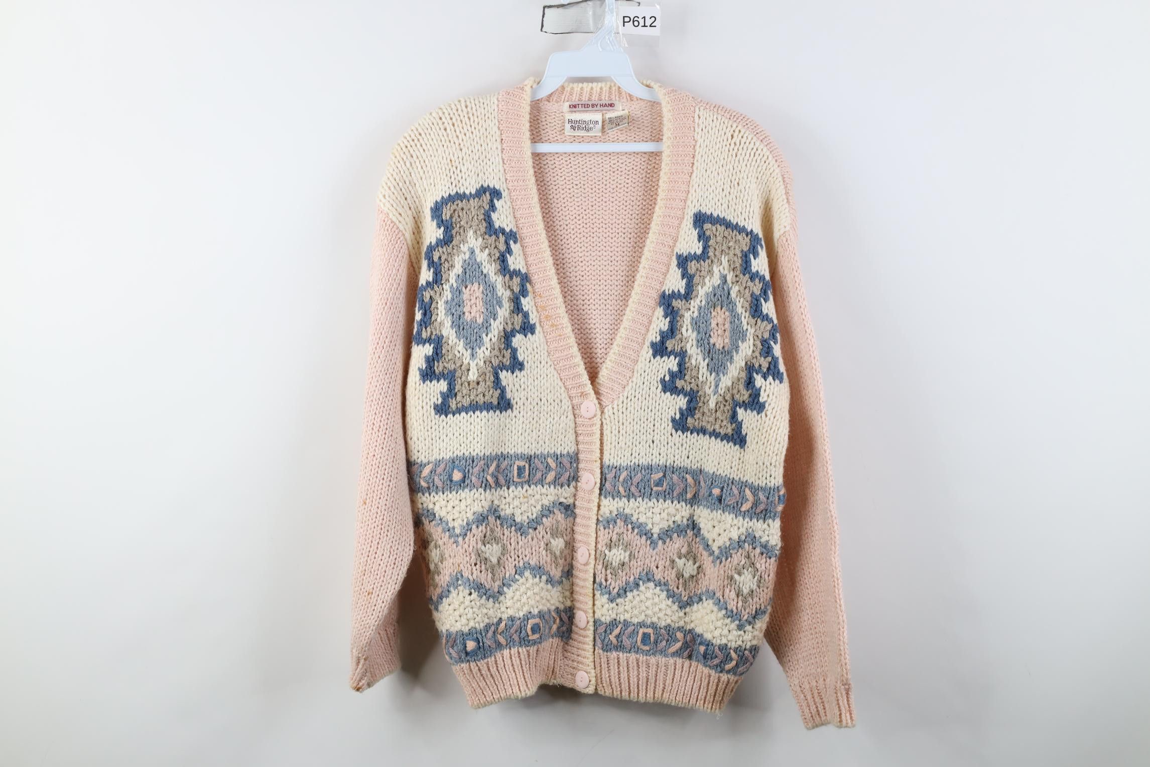 Vintage Vintage 90s Streetwear Babydoll Geometric Cardigan Sweater Size M / US 6-8 / IT 42-44 - 1 Thumbnail
