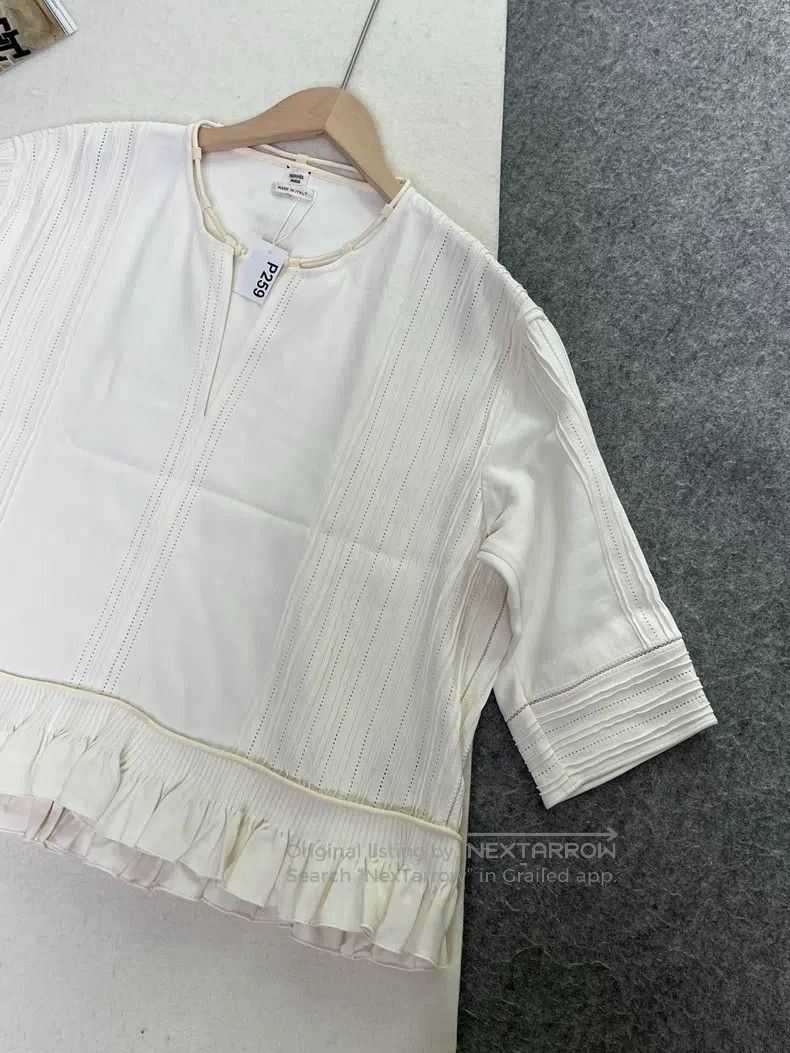 Hermes Hermes Lace-Up Top Size XS / US 0-2 / IT 36-38 - 3 Thumbnail
